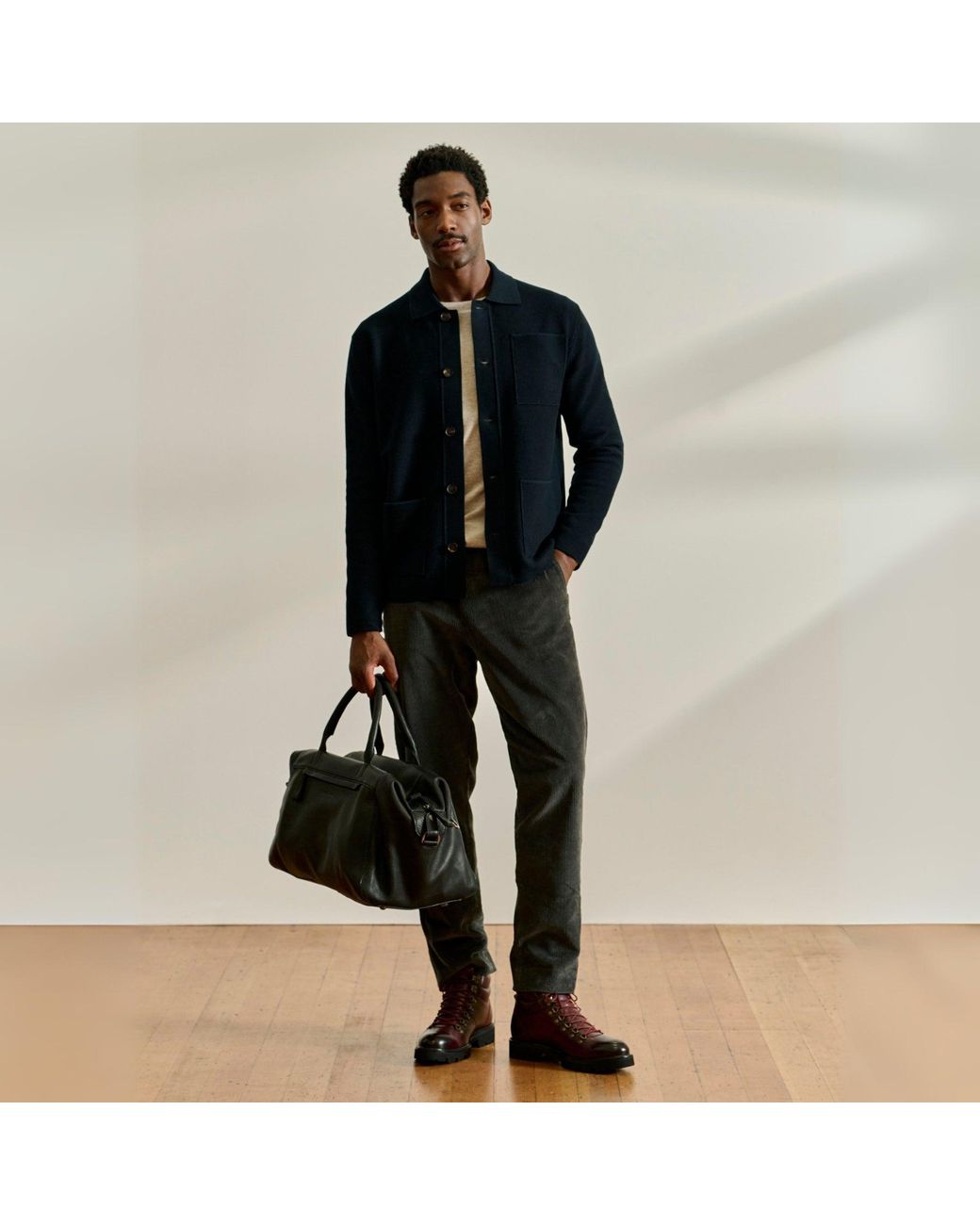 Oliver Sweeney Blue 100% Combed Cotton Overshirt for men
