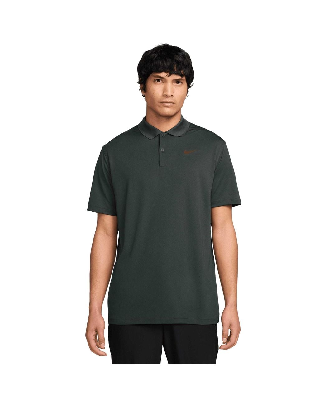 Nike Green Victory Solid Polo Shirt (Forest Night/ for men