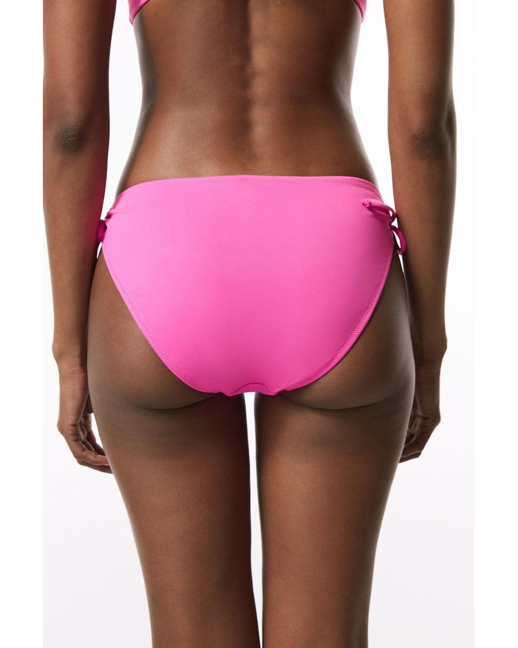 Penti Pink Mid-Waist Solid Hipster Bikini Bottoms