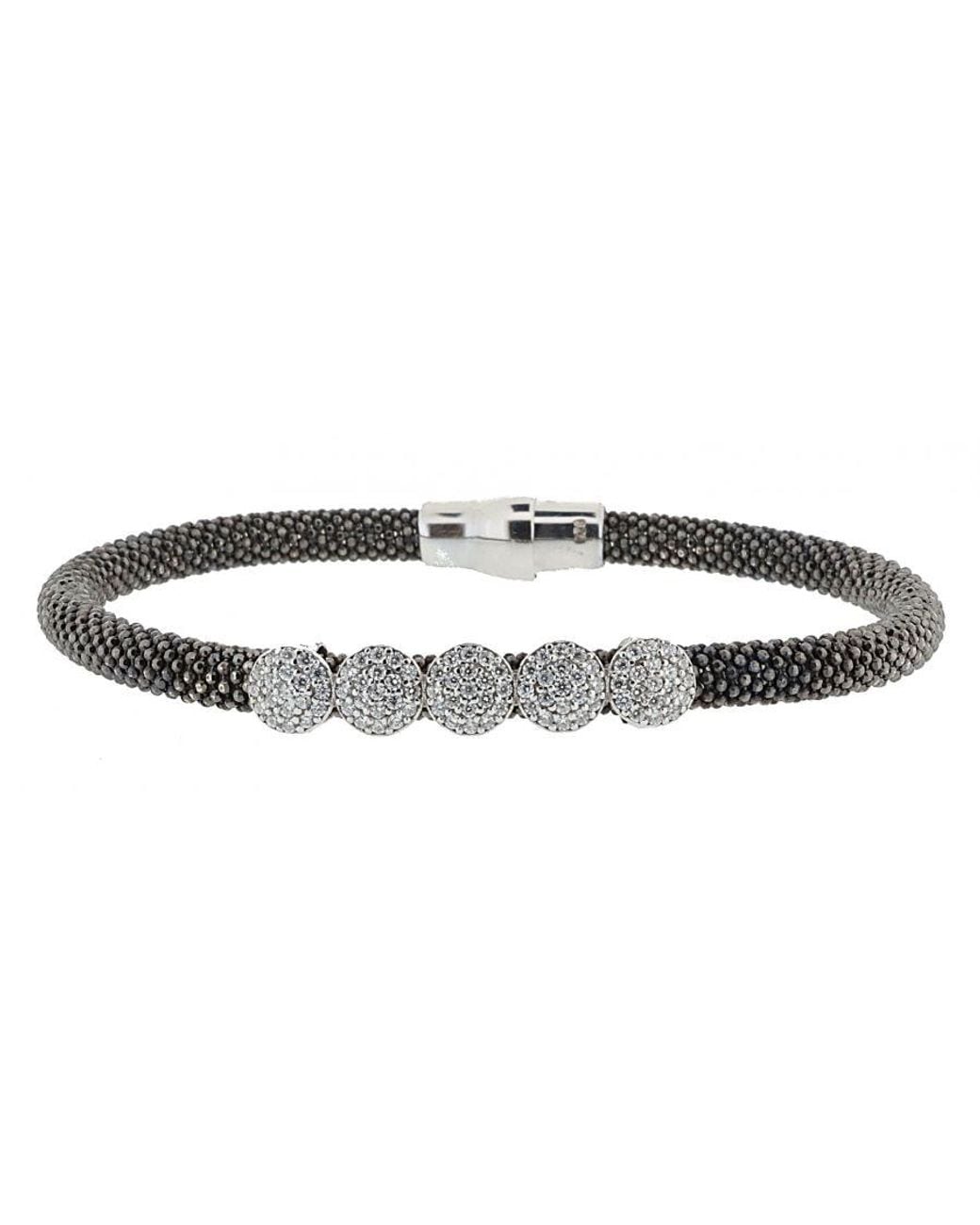 Orphelia Black 'Madigan' 925 Sterling Bracelet