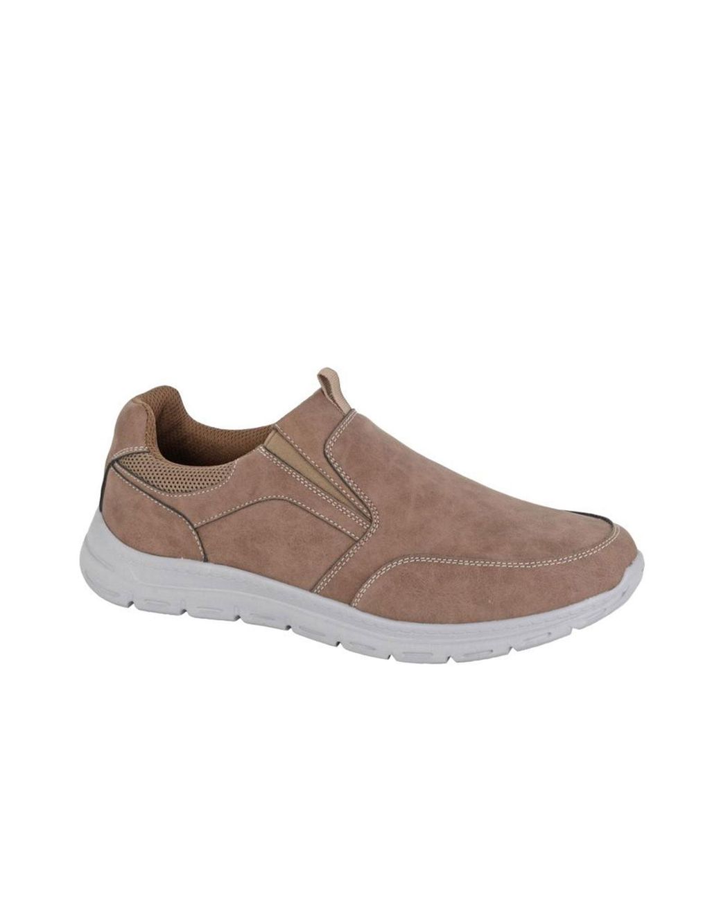 Scimitar Brown Weston Slip On Shoes for men