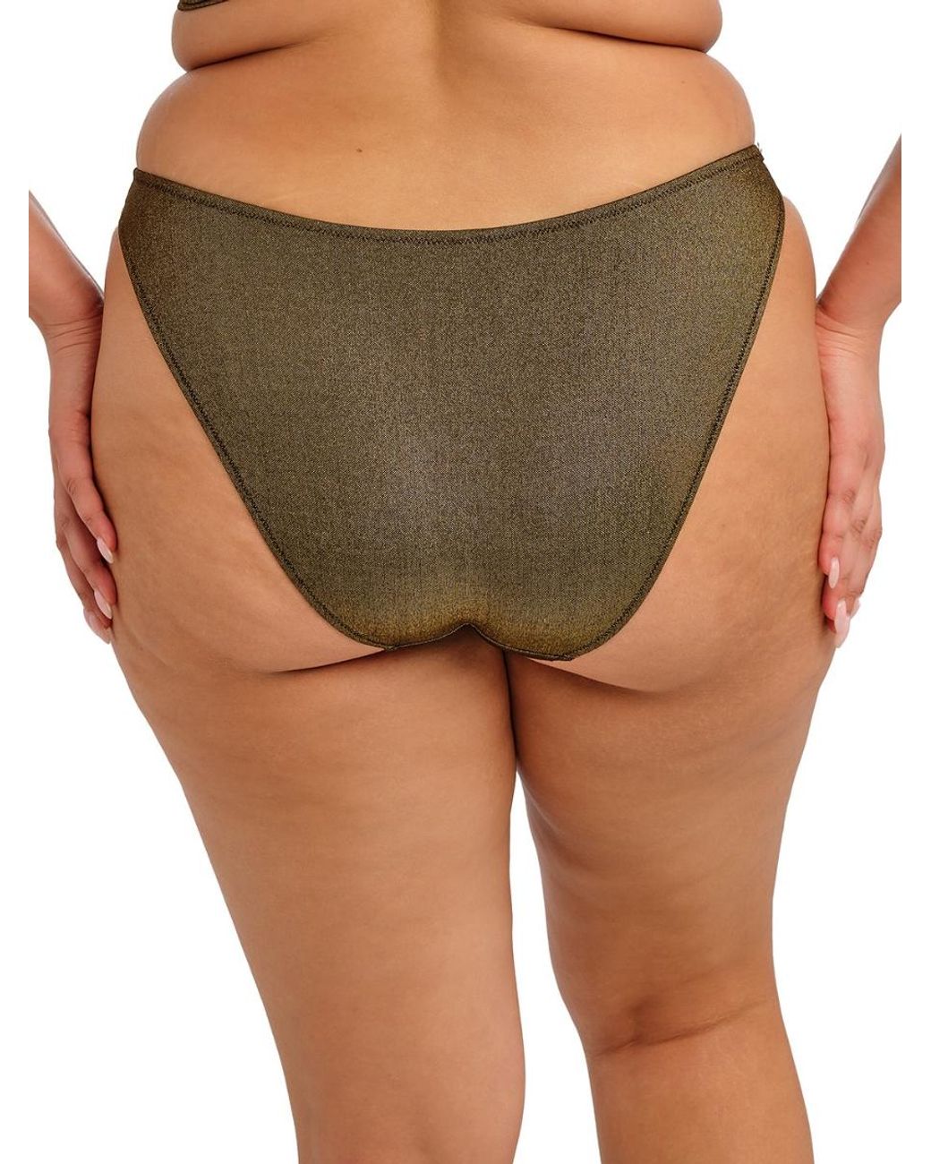Elomi Green Sunset Shimmer High Leg Bikini Brief