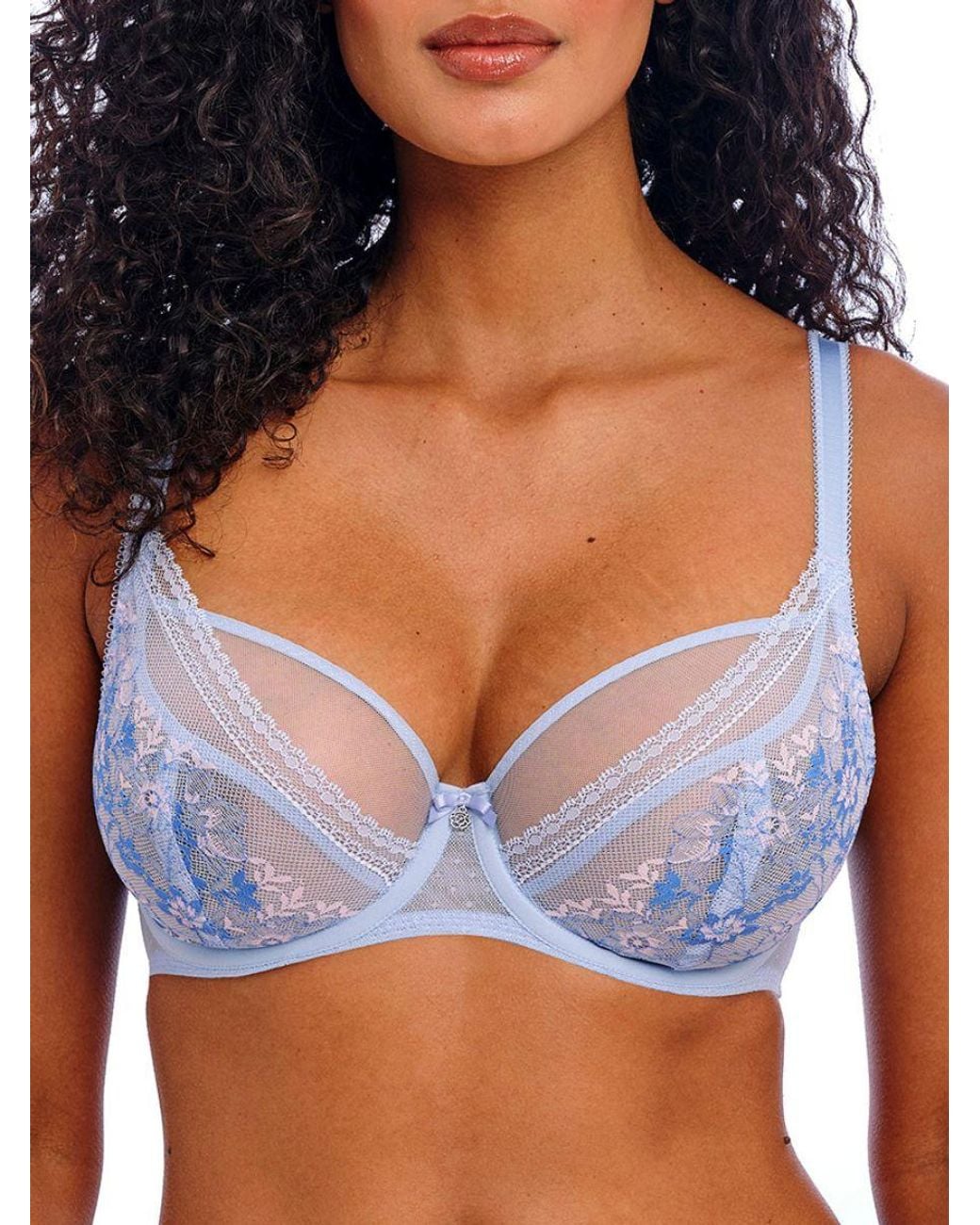 Freya Blue Sydnie High Apex Plunge Bra