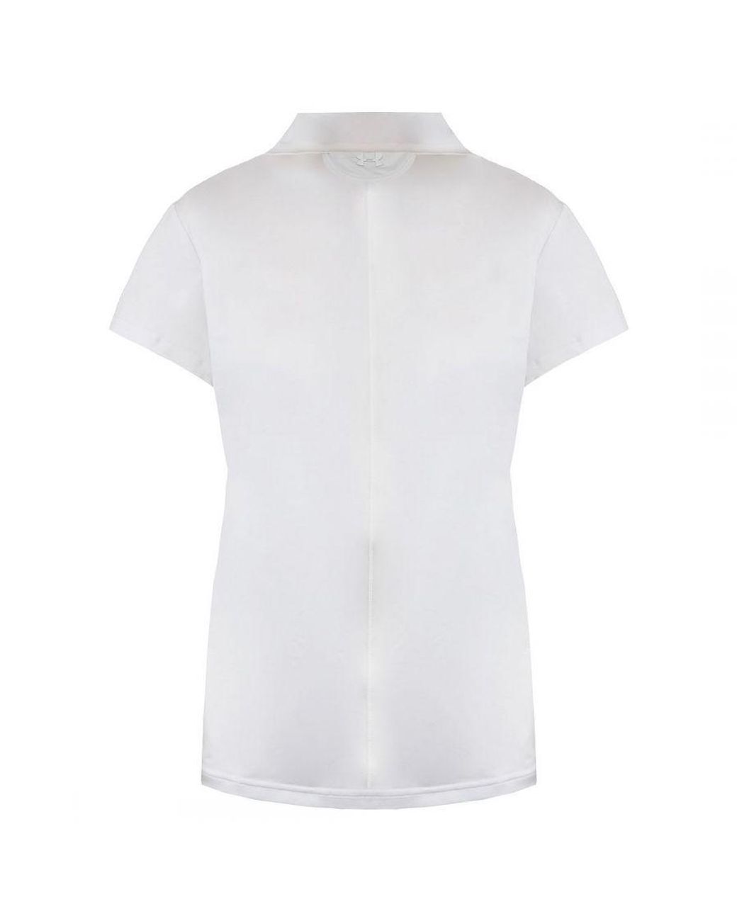 Under Armour White Golf Heatgear Short Sleeve Polo Shirt 1272336 100