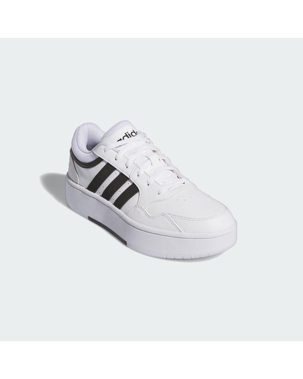 Adidas White Hoops 3.0 Bold Shoes
