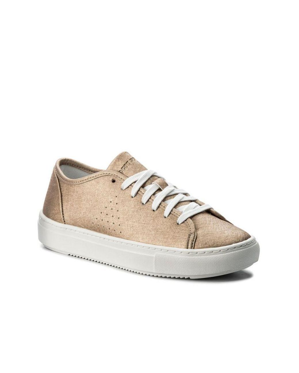 Le Coq Sportif White Jane Metallic Trainers Leather