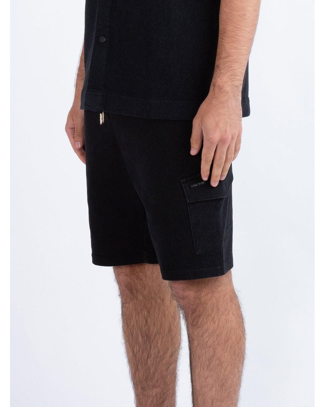 Luke 1977 Black Bloemdaal Shorts for men