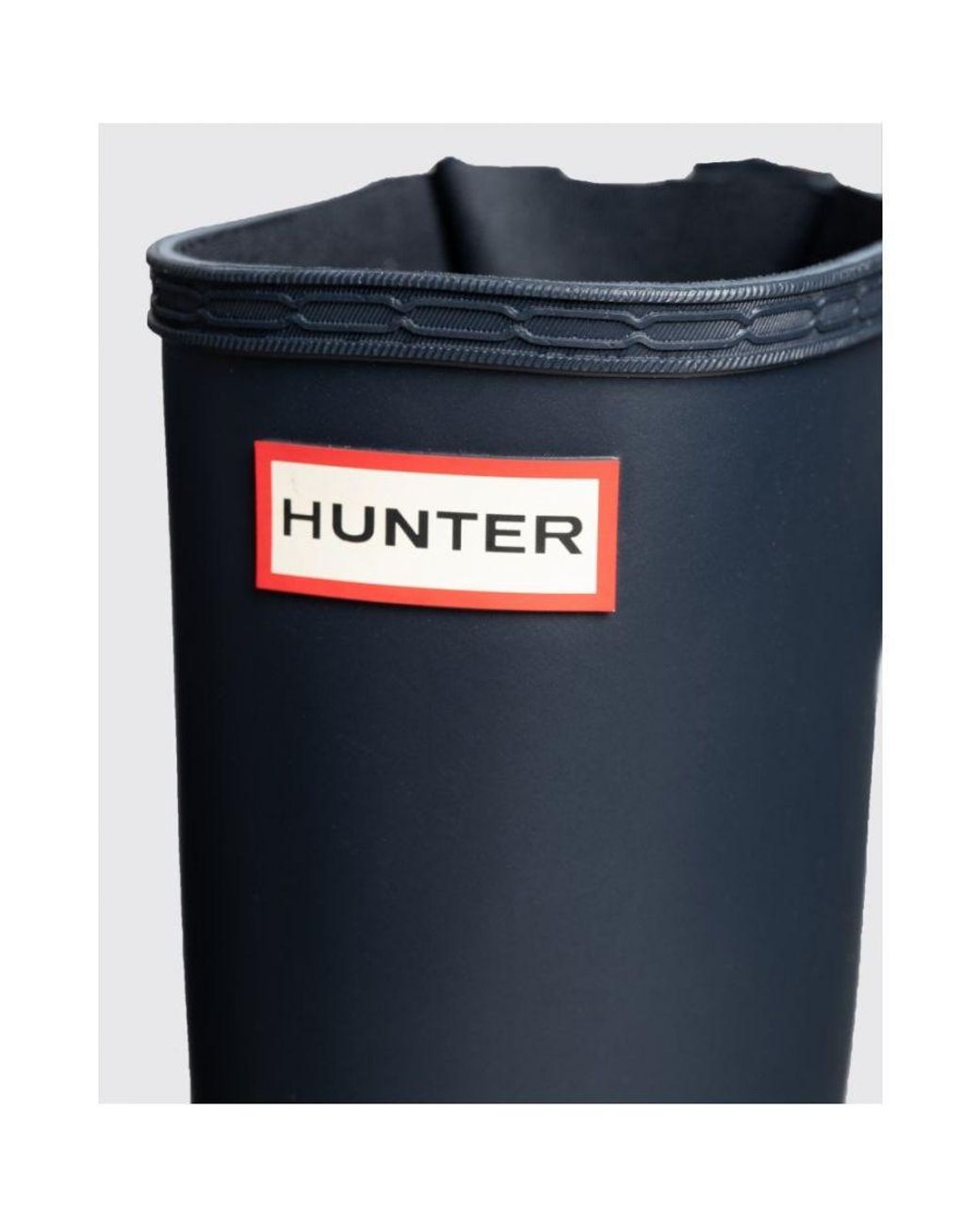 Hunter Blue Original Back Adjustable Wellies