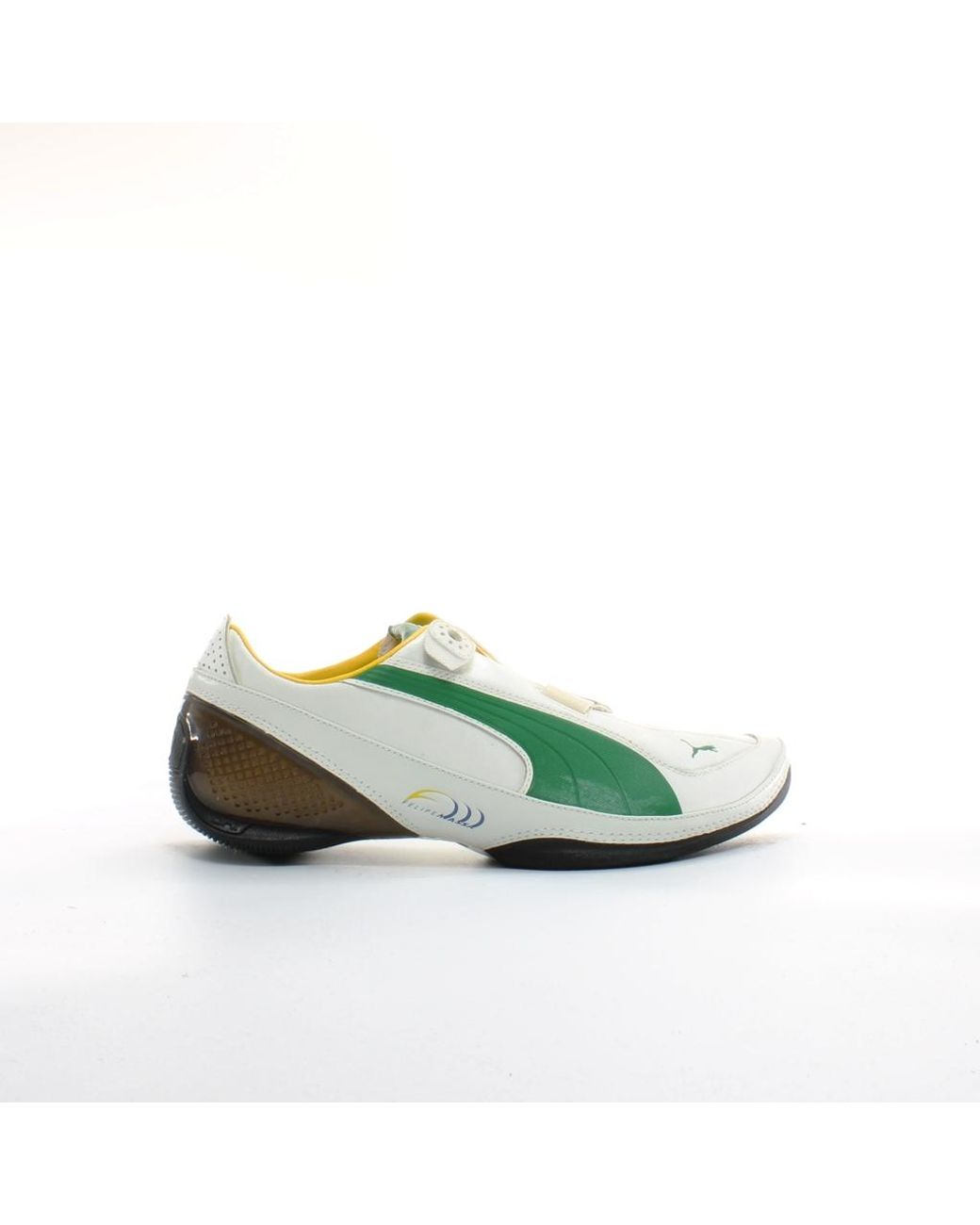 PUMA Green Furio V Massa Leather Hook & Loop Trainers 302073 02 for men