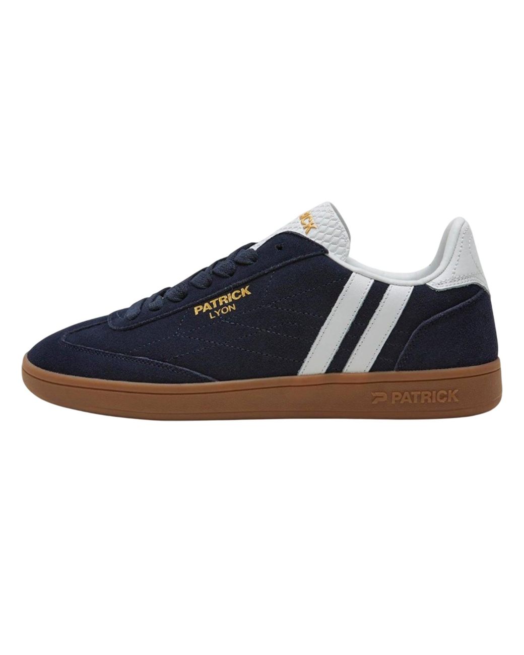 Patrick Blue Lyon Suede Cupsole Trainers /Gum) for men