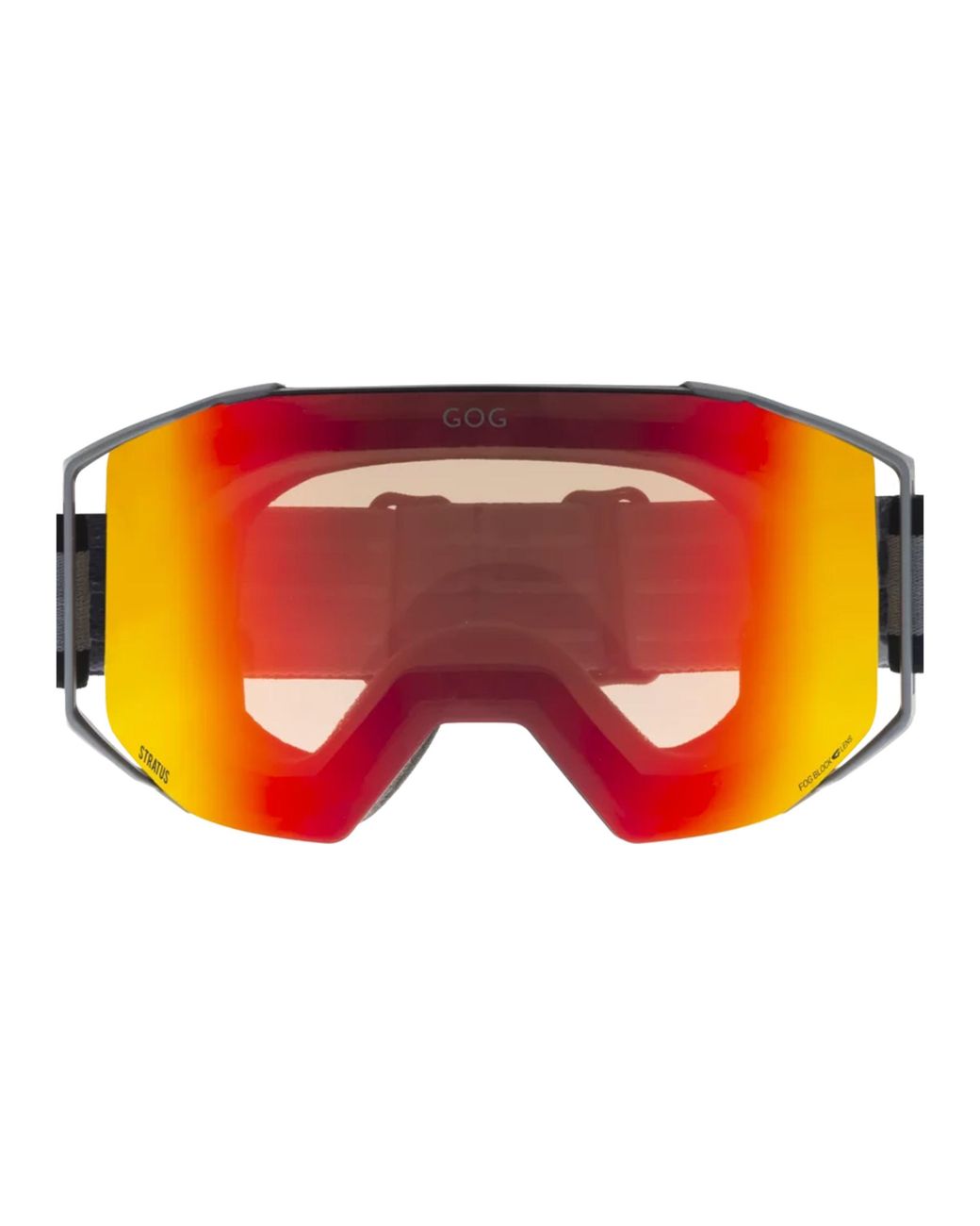 G.O.D Eyewear Red Stratus Uv400 Ski Snowboard Goggles With Anti-Fog Mirror Double Lens