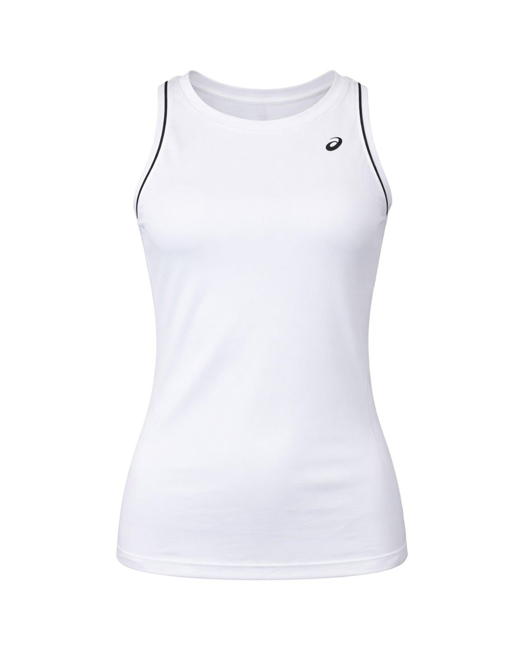 Asics White Court Piping Tennis Vest