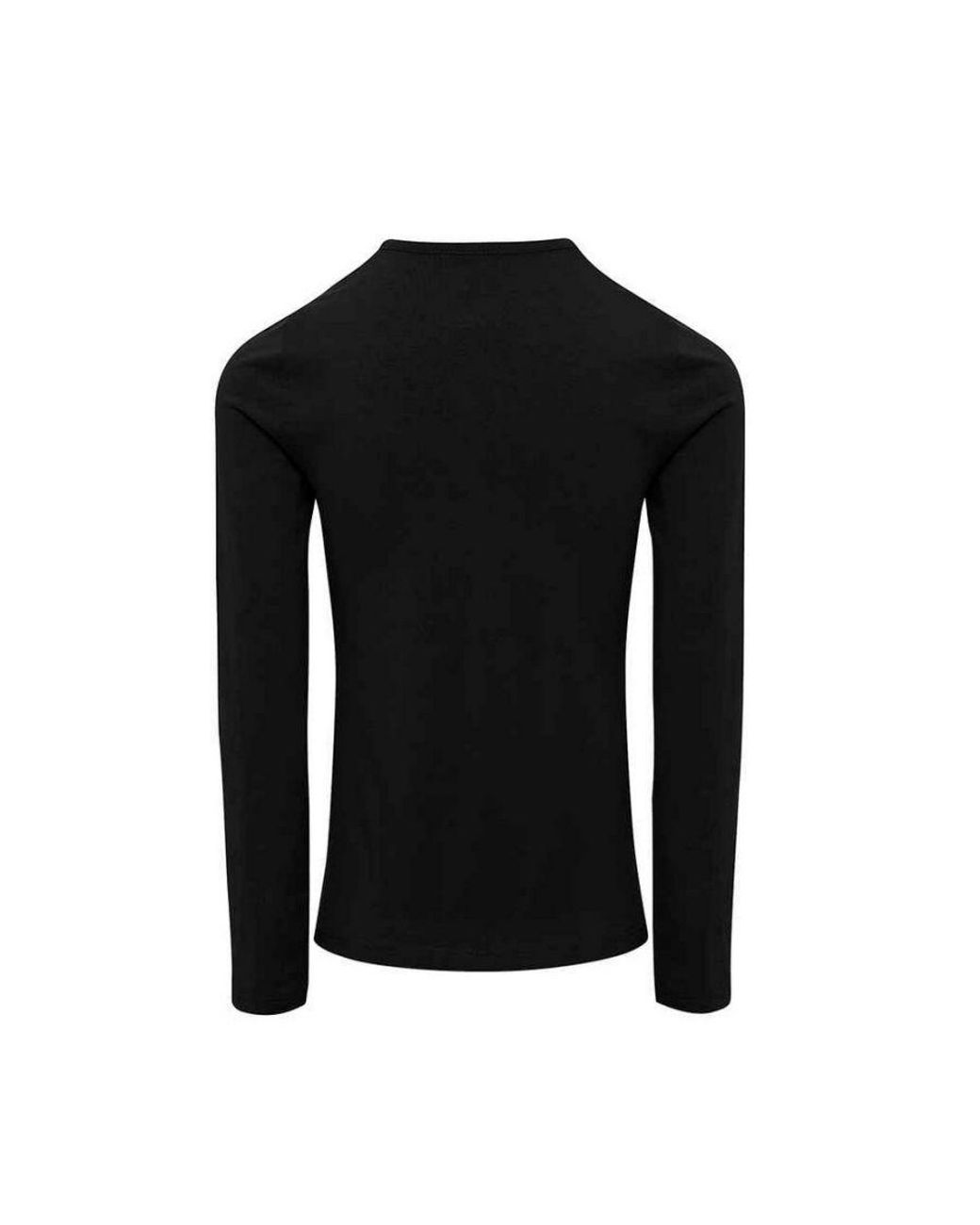 PREMIER Black Ladies Long John Plain Roll Sleeve T-Shirt