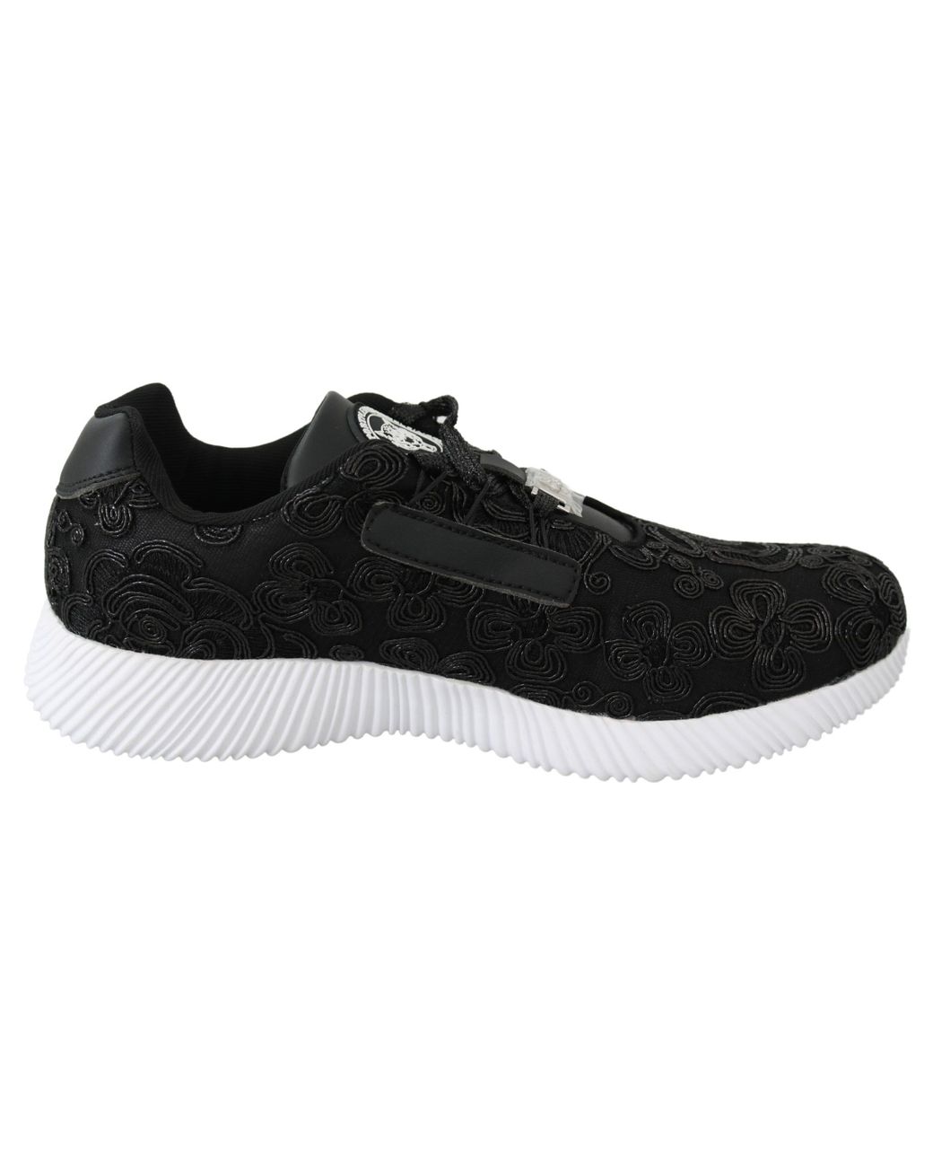 Philipp Plein Black Polyester Runner Joice Sneakers Shoes