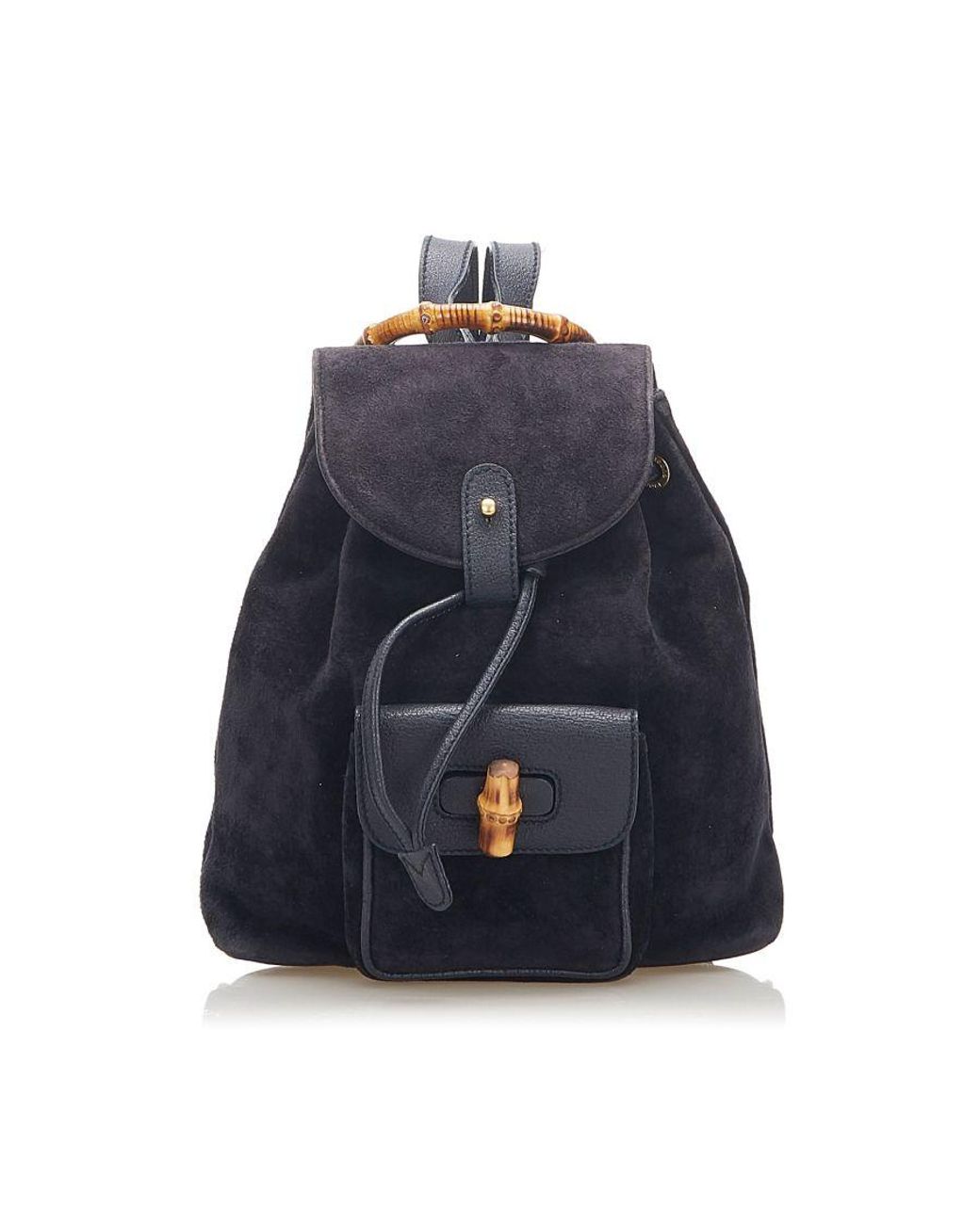 Gucci suede shop backpack