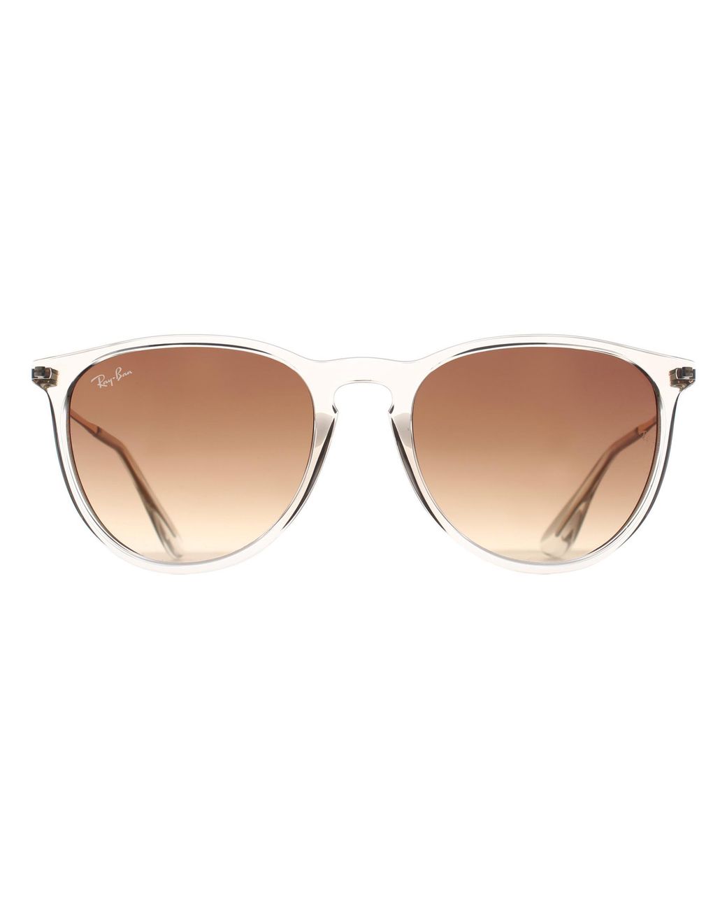 Ray-Ban Brown Round Transparent Light Gradient Rb4171 Erika