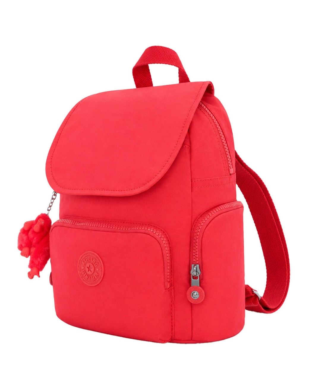 Kipling Red City Zip Mini Backpack