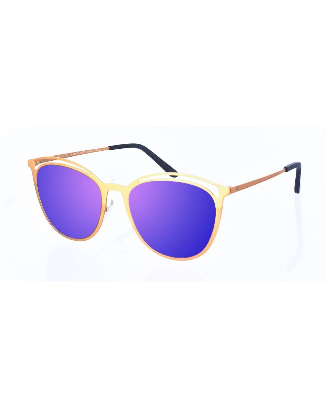 Kypers Purple Clarinha Oval-Shaped Metal Sunglasses