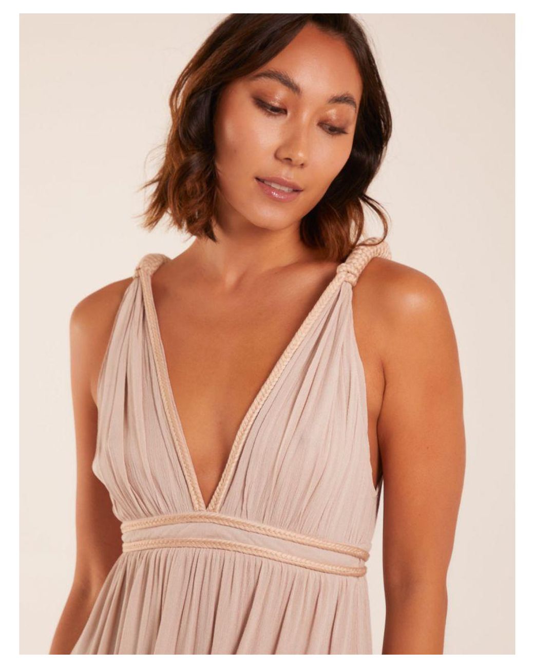 Plunging v sales neck maxi dress