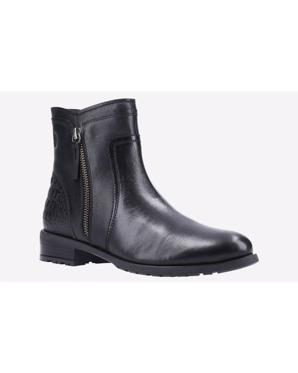 Hush Puppies Black Scarlett Ankle Boot Memory Foam