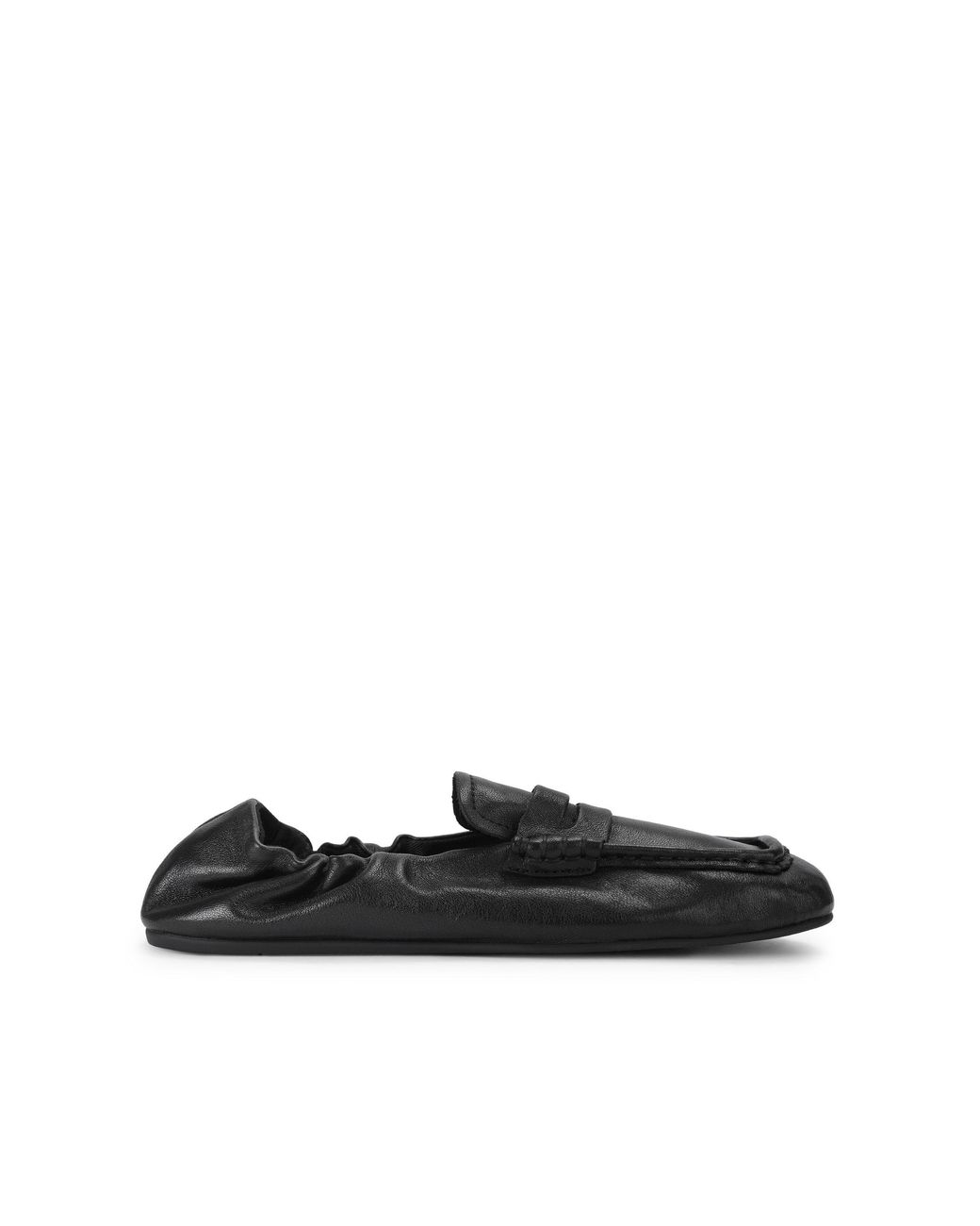 Steve Madden Black Leather Eurry Loafers