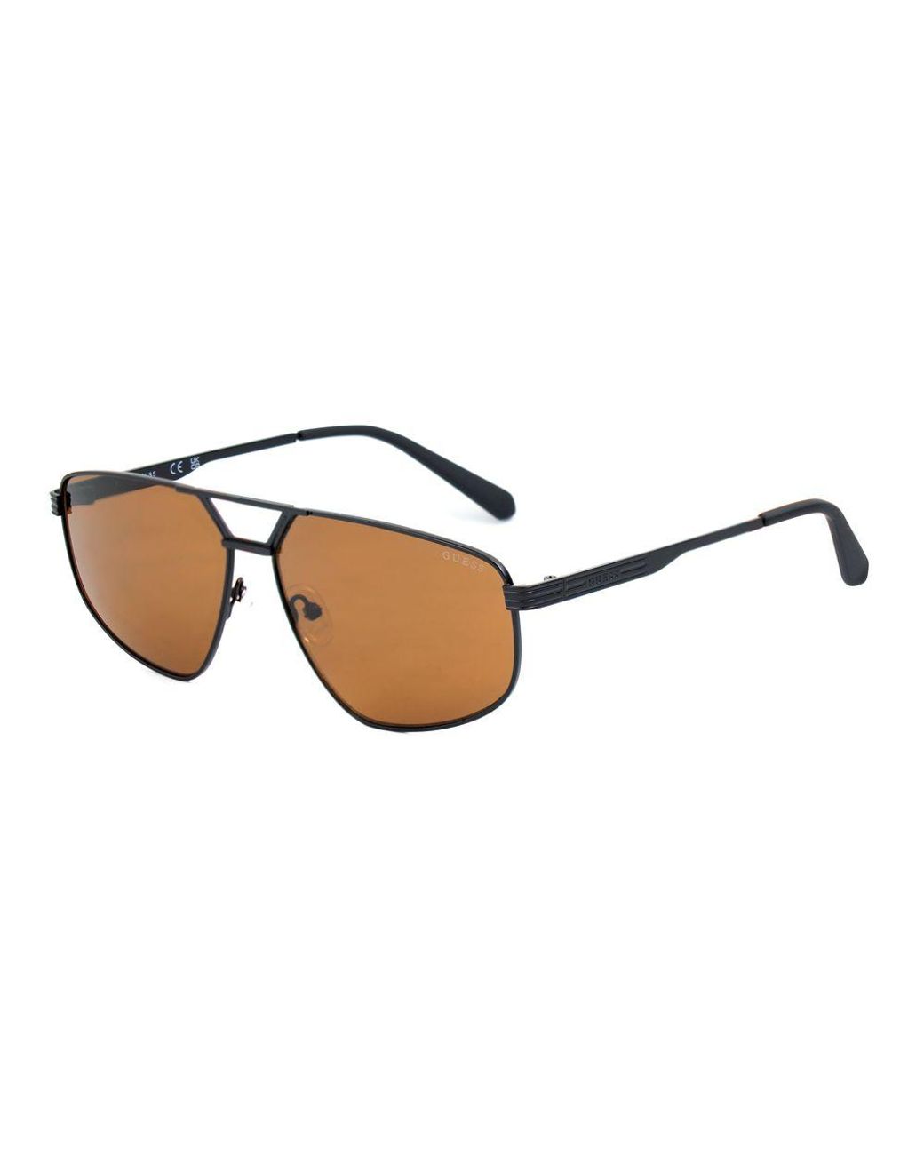Guess Brown Metal Sunglasses for men