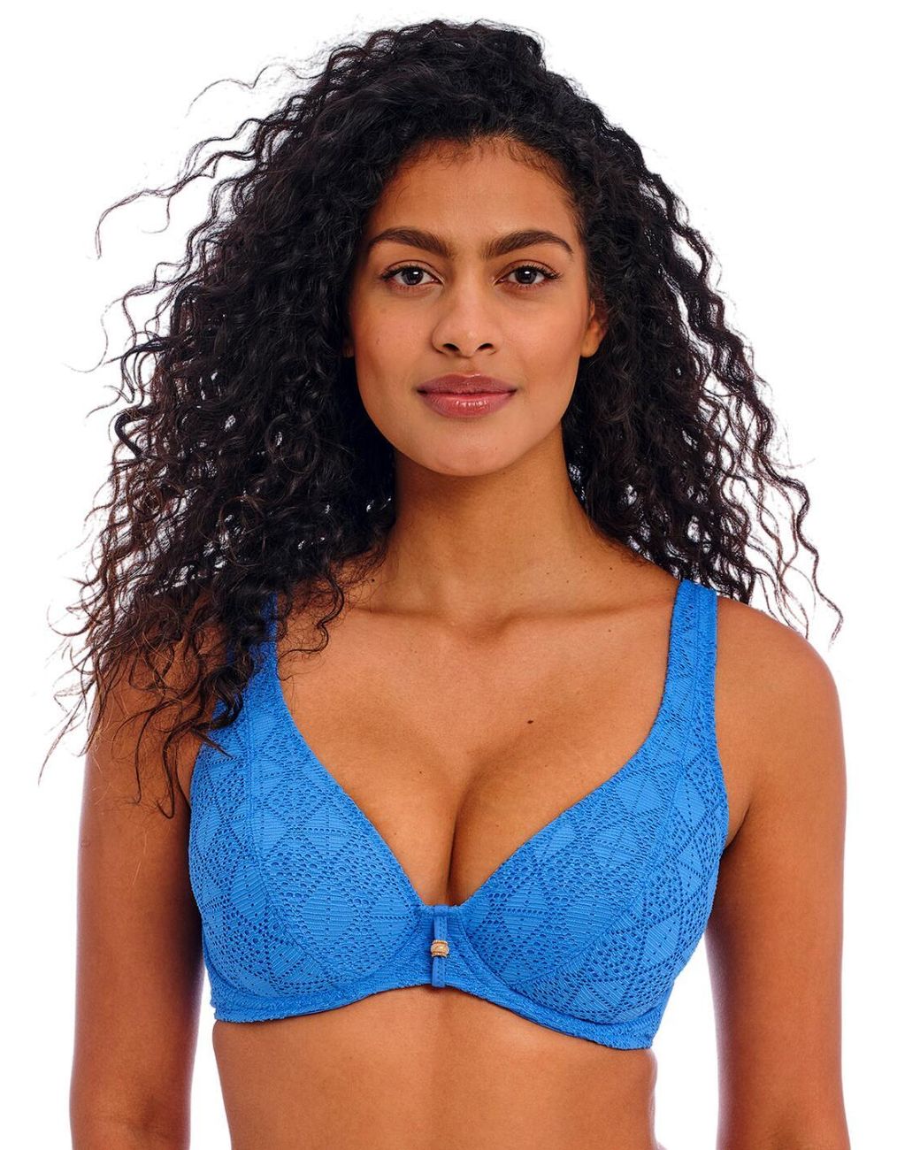 Freya Blue 205413 Nomad Nights High Apex Bikini Top