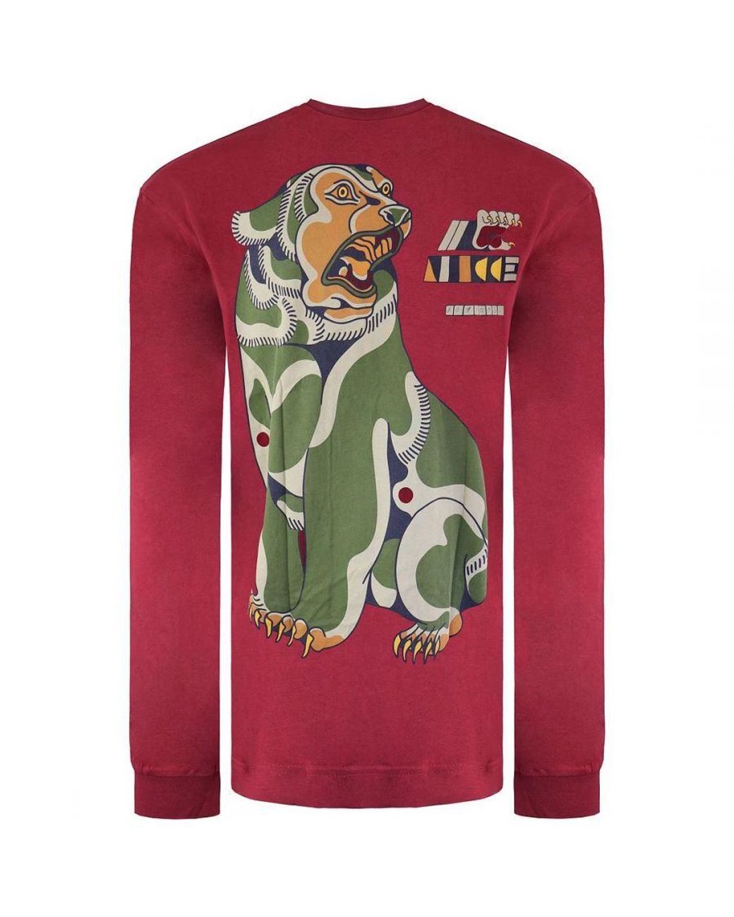 Nicce London Red Grizzly Top Cotton for men