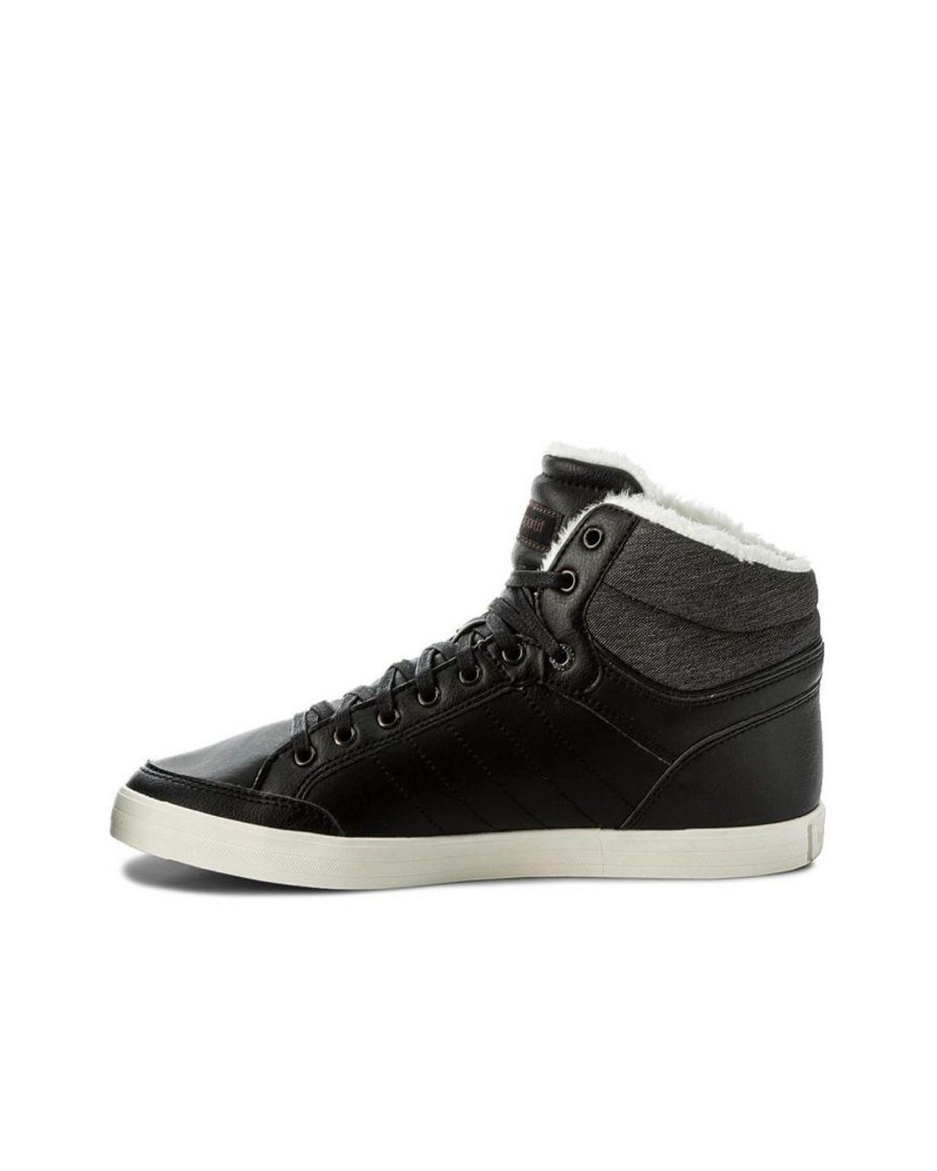 Le Coq Sportif Black Portalet Mid Craft Trainers Leather for men