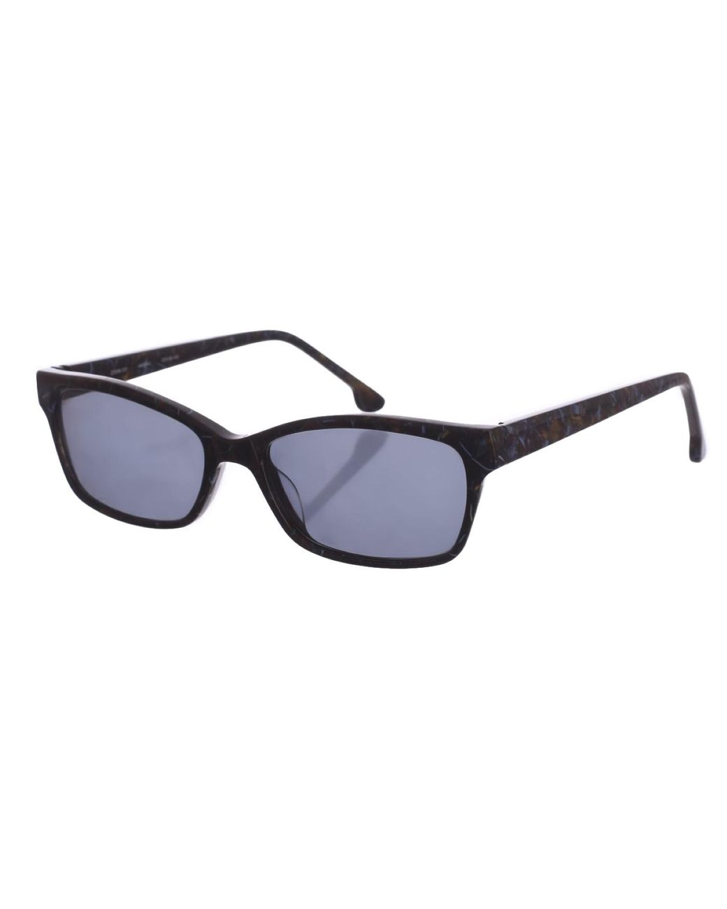 Zen Blue Rectangular Shaped Acetate Sunglasses Z399B