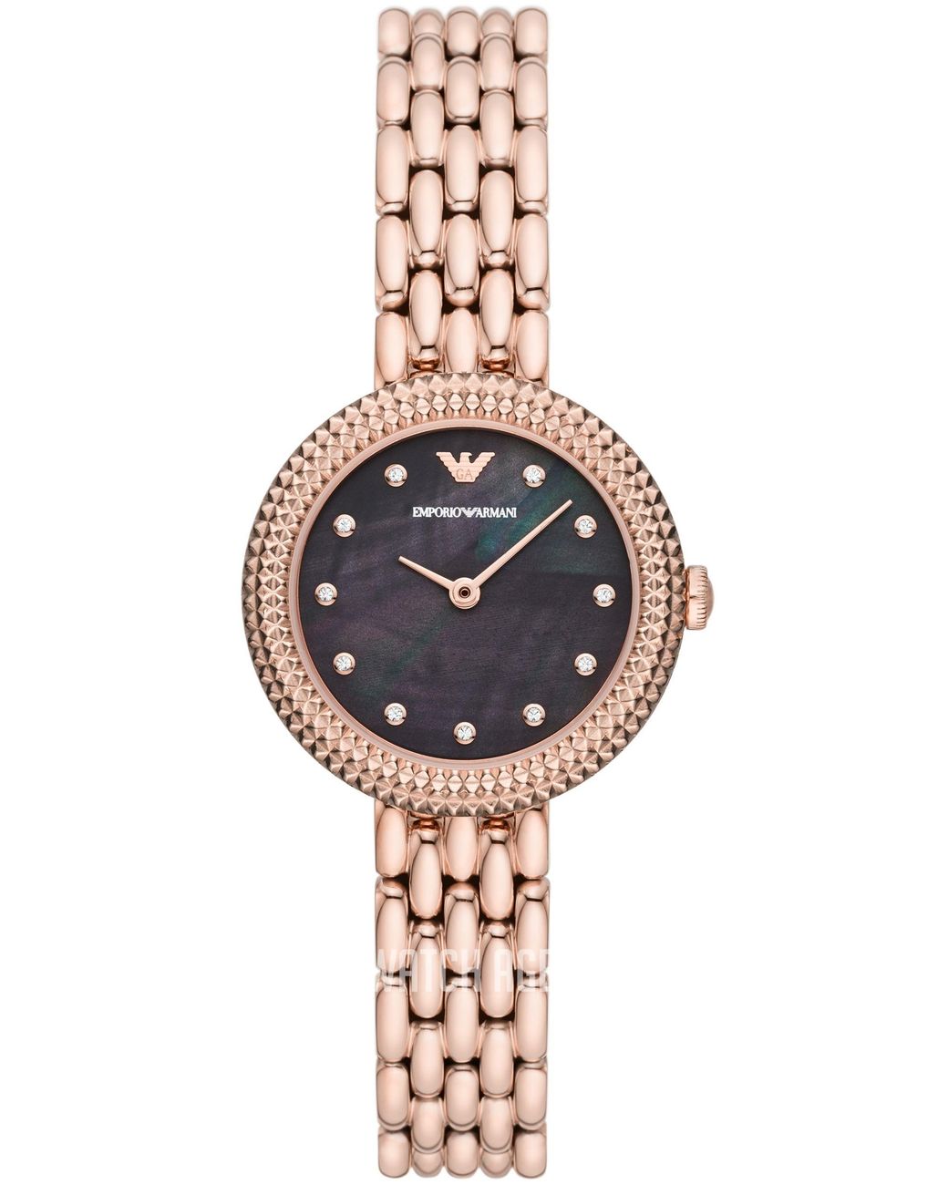Emporio Armani Black Rosa Watch Ar11432 Stainless Steel (Archived)
