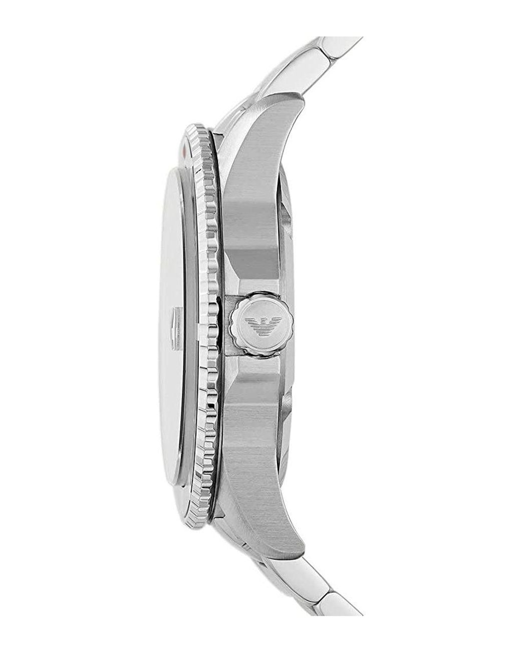 Emporio Armani Blue Diver Watch Ar11339 Stainless Steel for men