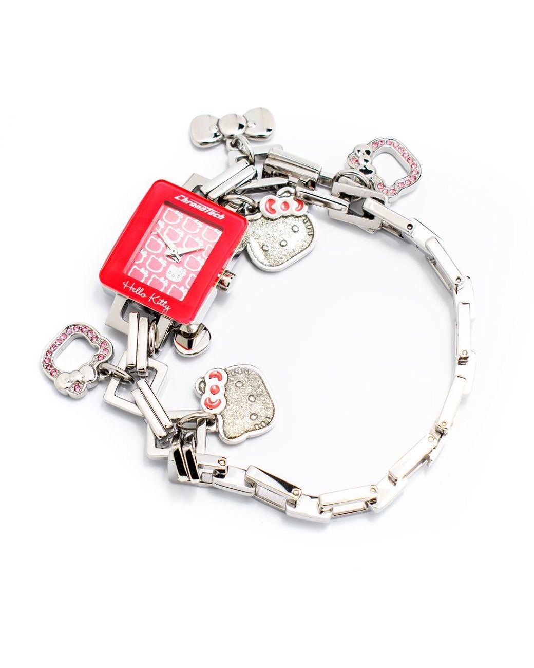 Chronotech Metallic Silver Steel Watch