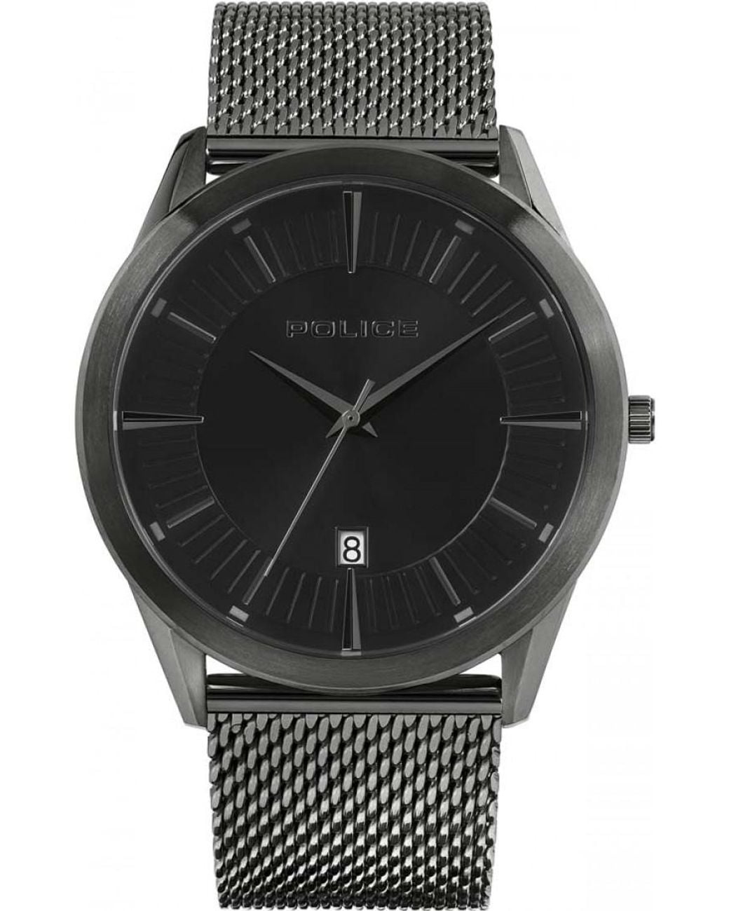 Police Black 15305Jsu-61Mm Patriot Watch for men