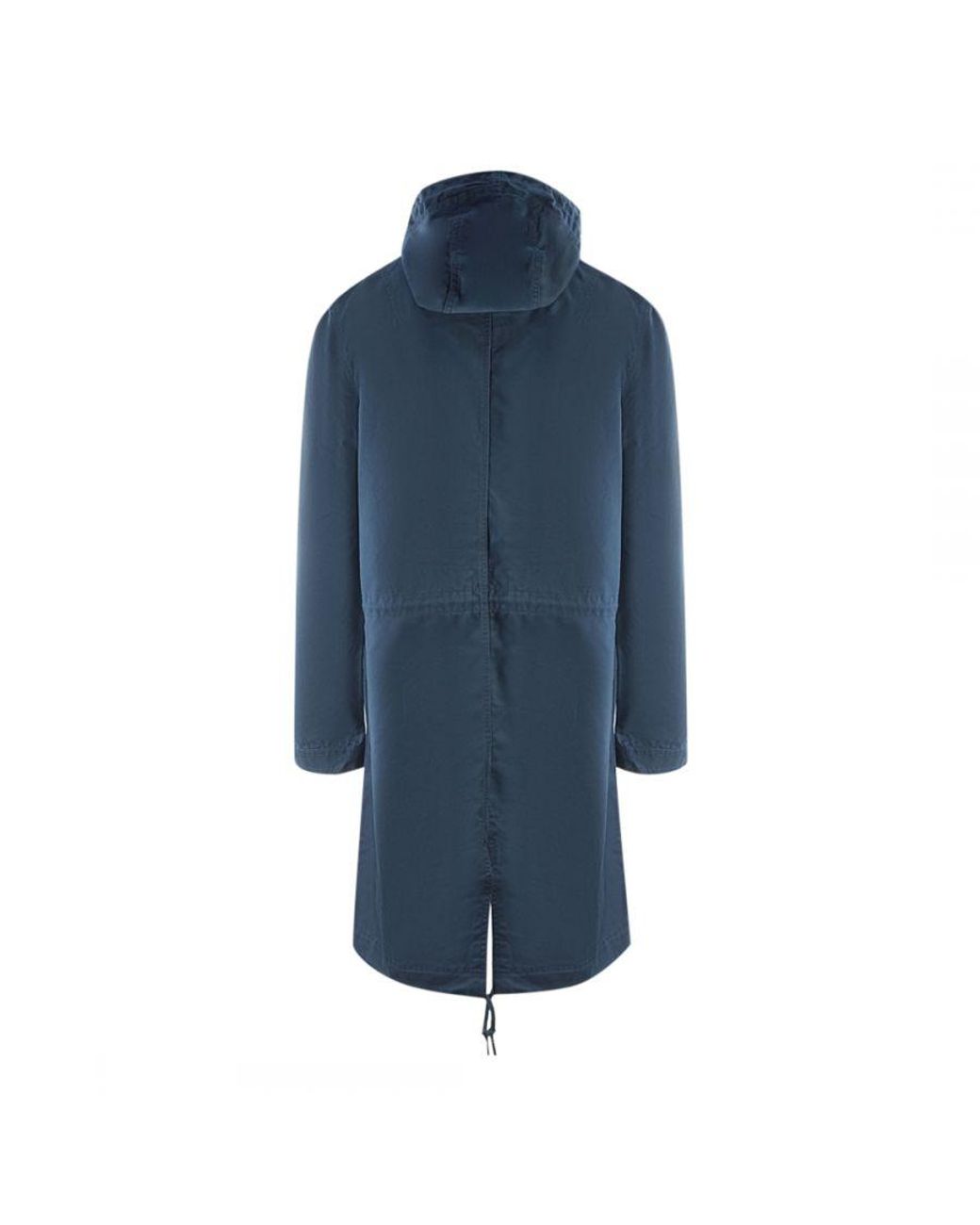 Lyle & Scott Blue Fishtail Parka Jacket Cotton for men