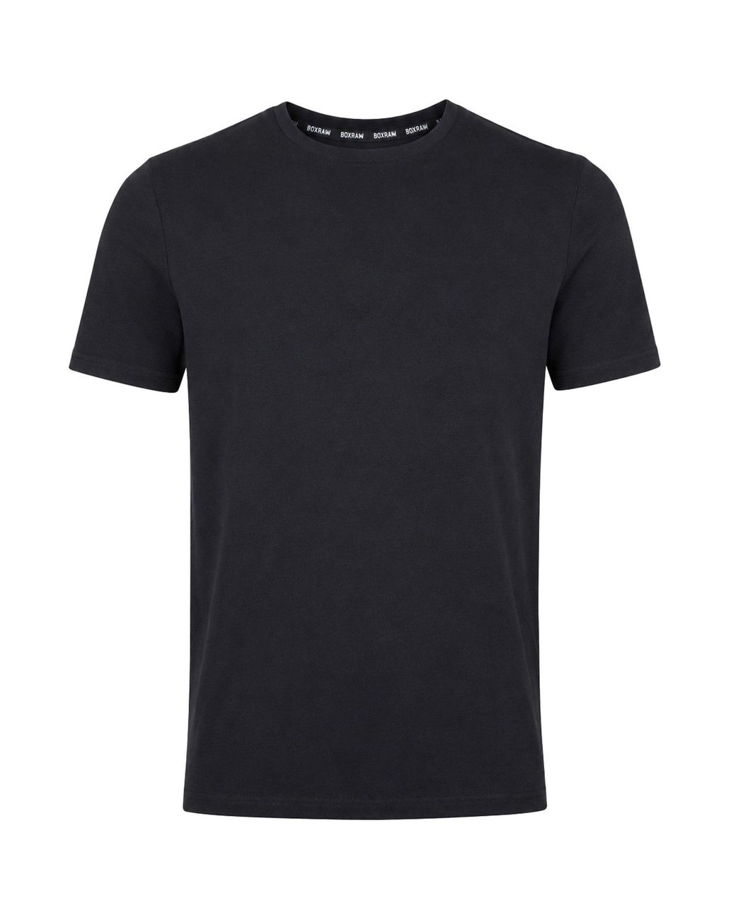 BOXRAW Black Plain T-Shirt for men