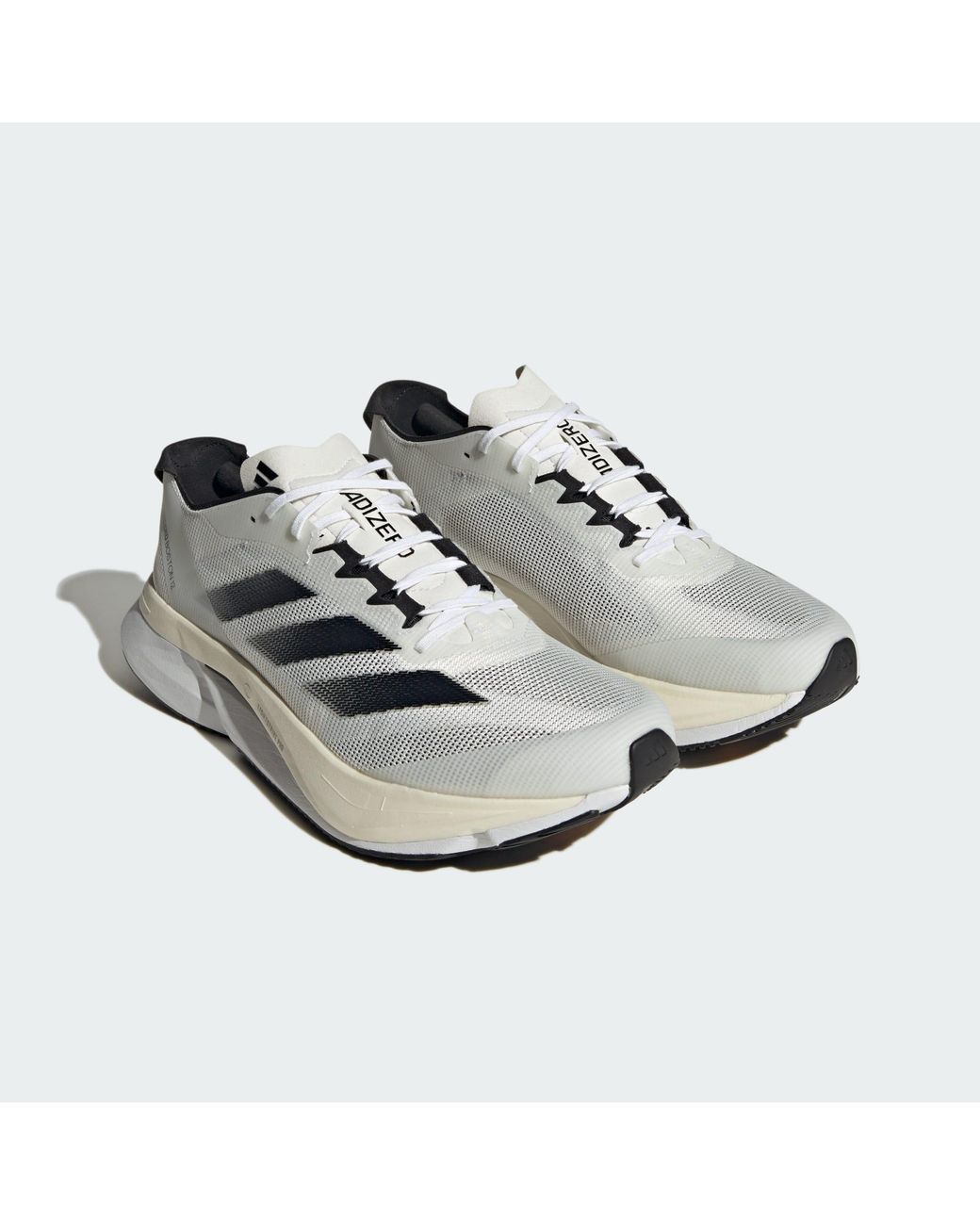 Adidas Originals White Adizero Boston 12 Shoes for men