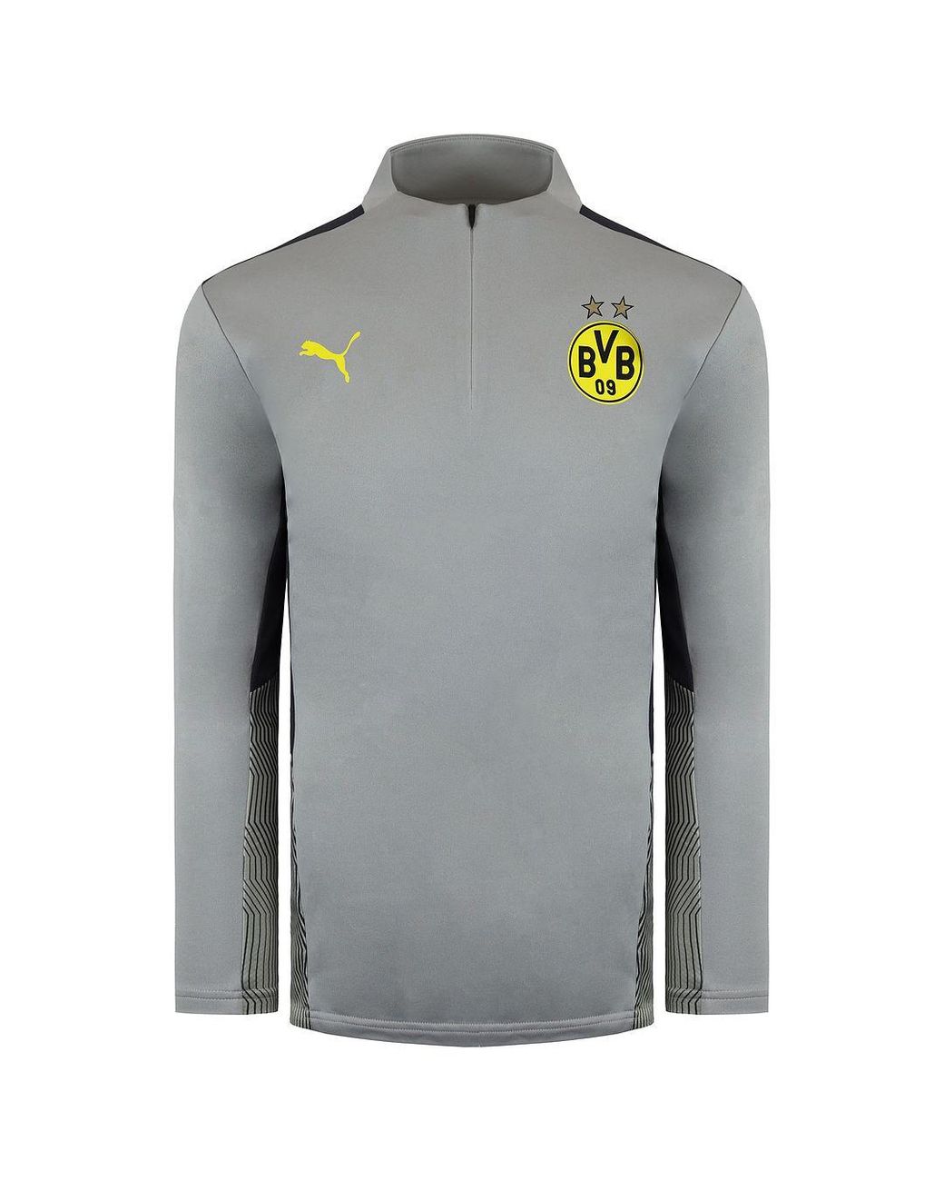 PUMA Gray Bvb 09 Borussia Dortmund Training Top for men