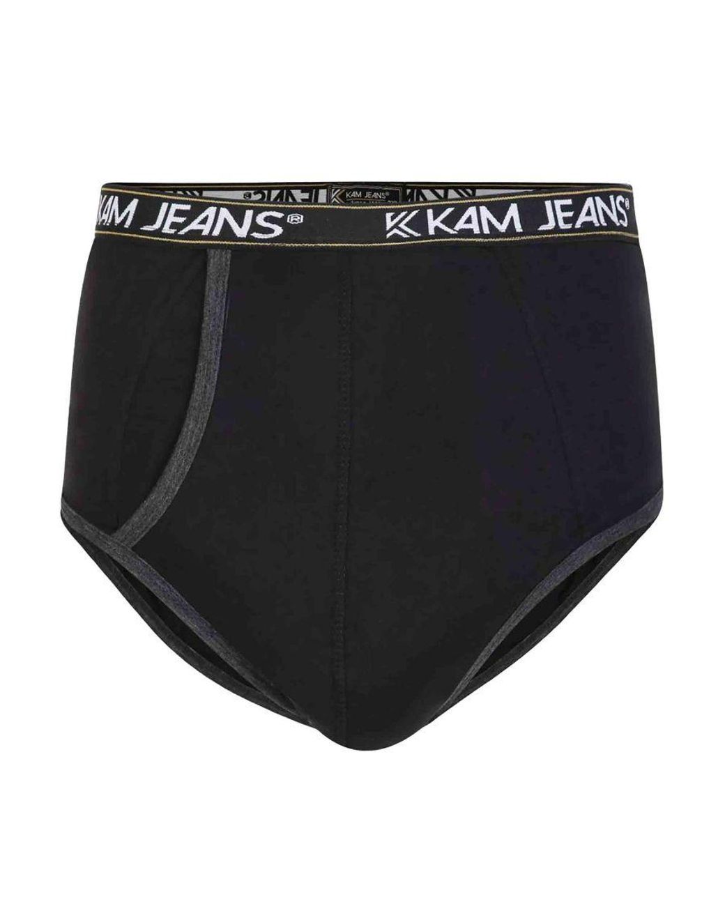 KAM Jeanswear Blue Kam Big & Tall Multipack Of 3 Briefs for men