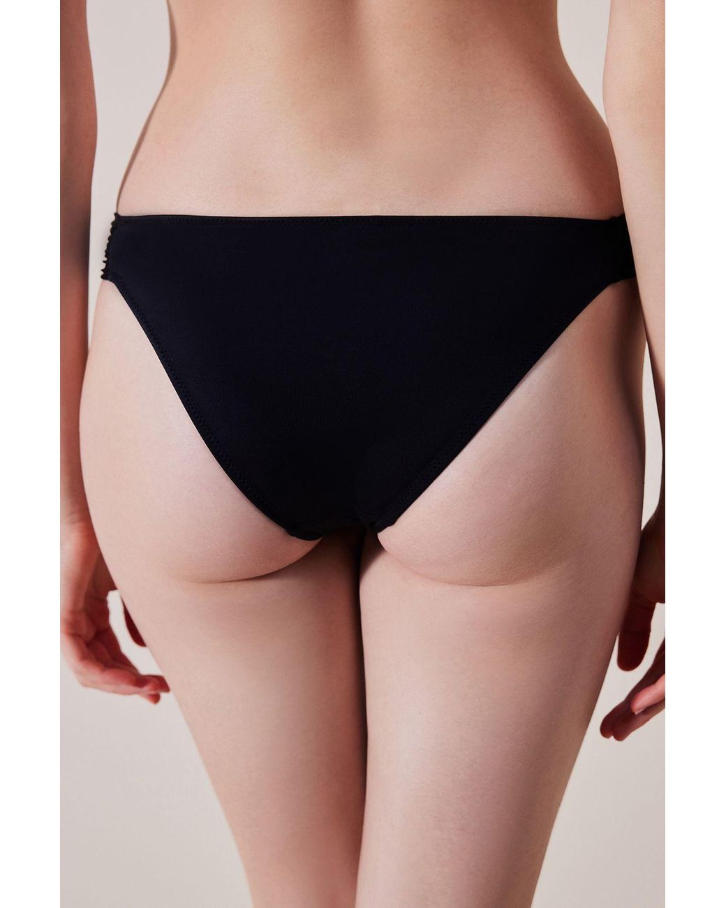 Penti Black Low-Waist Jersey Bikini Bottoms