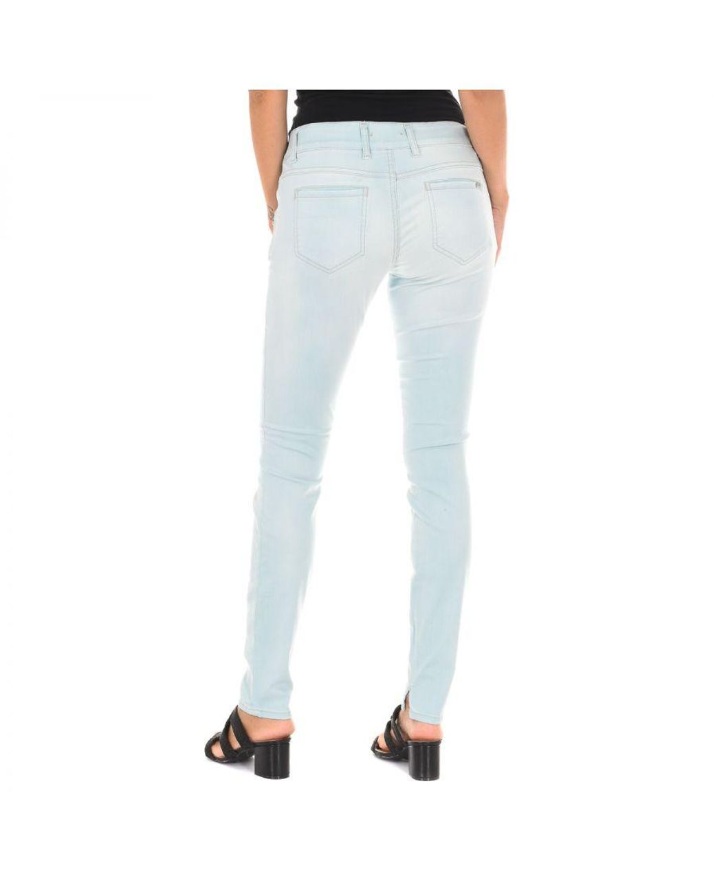 Met Blue Trousers Chino Pocket