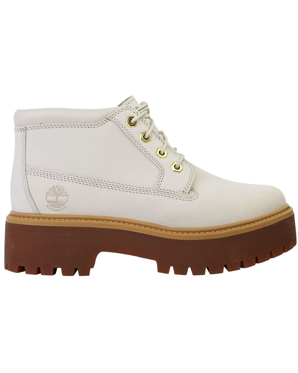 Timberland White Stone Street Boots Nubuck
