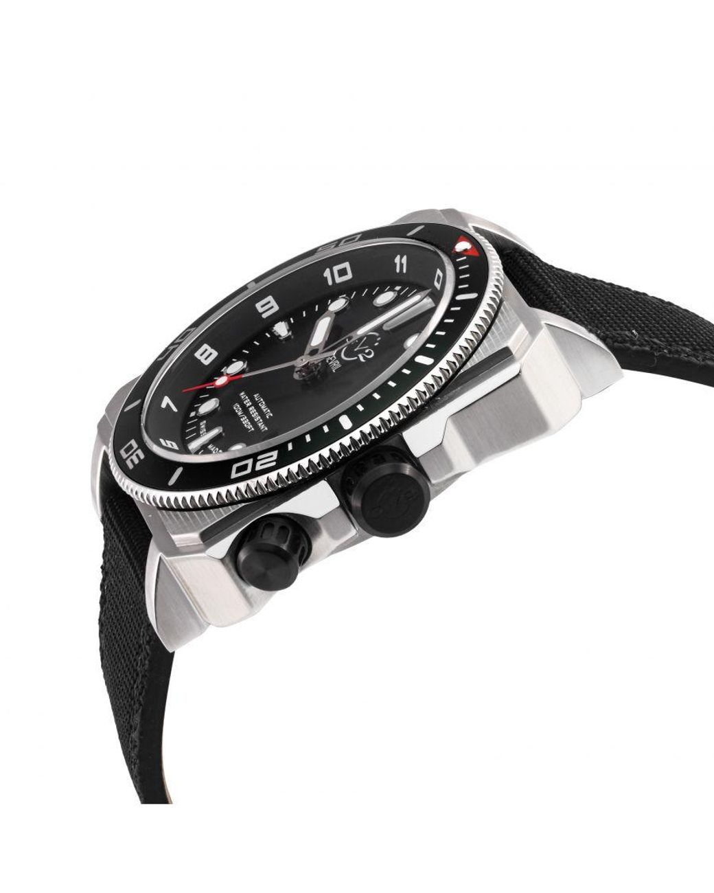 Gv2 Black Xo Submarine 4541 Swiss Automatic, Sellita Sw200 Movement Canvas Watch Luminous for men