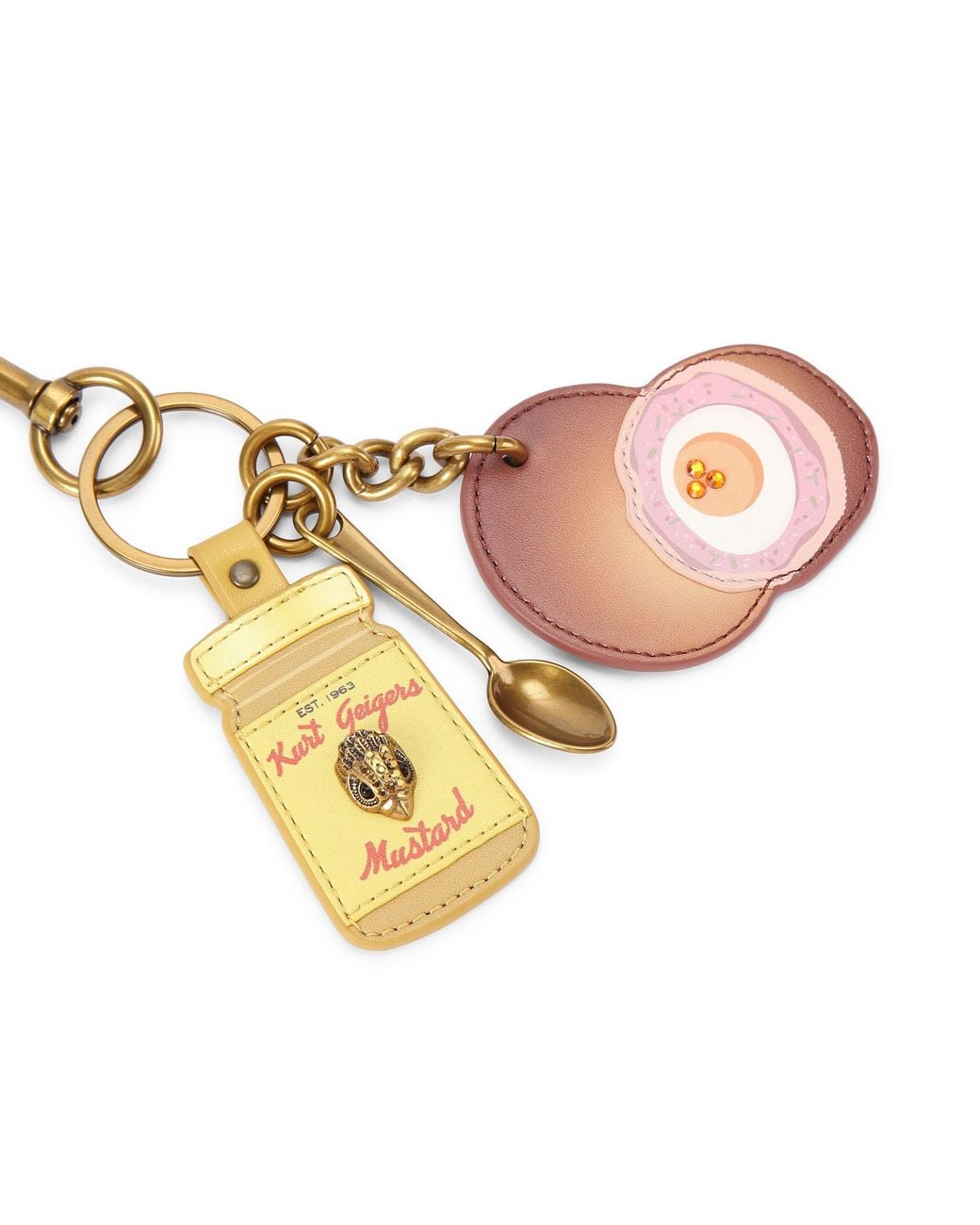 Kurt Geiger Metallic Scotch Egg Keyring