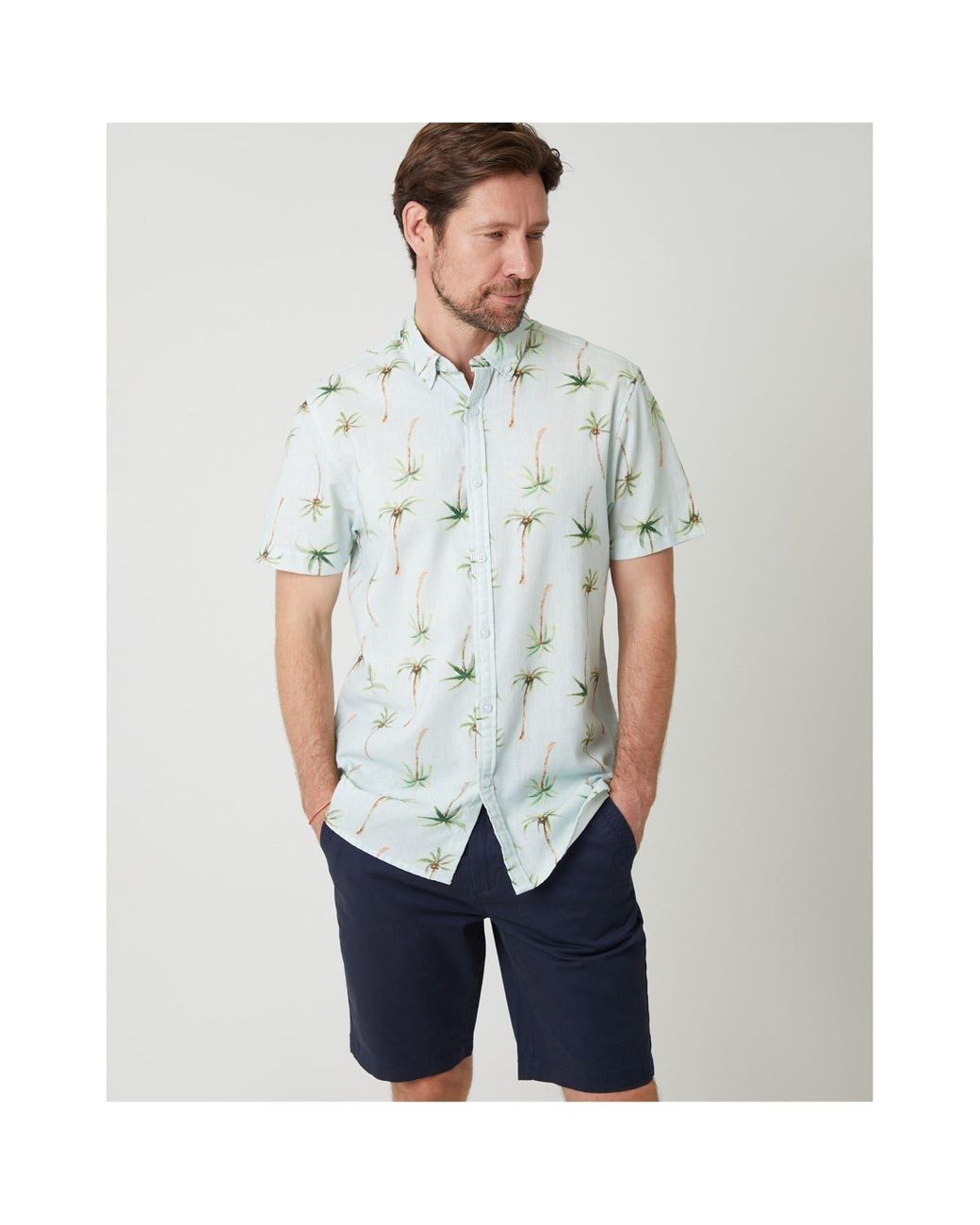 Saltwell Gray Regular Fit Short Sleeve Shirt for men