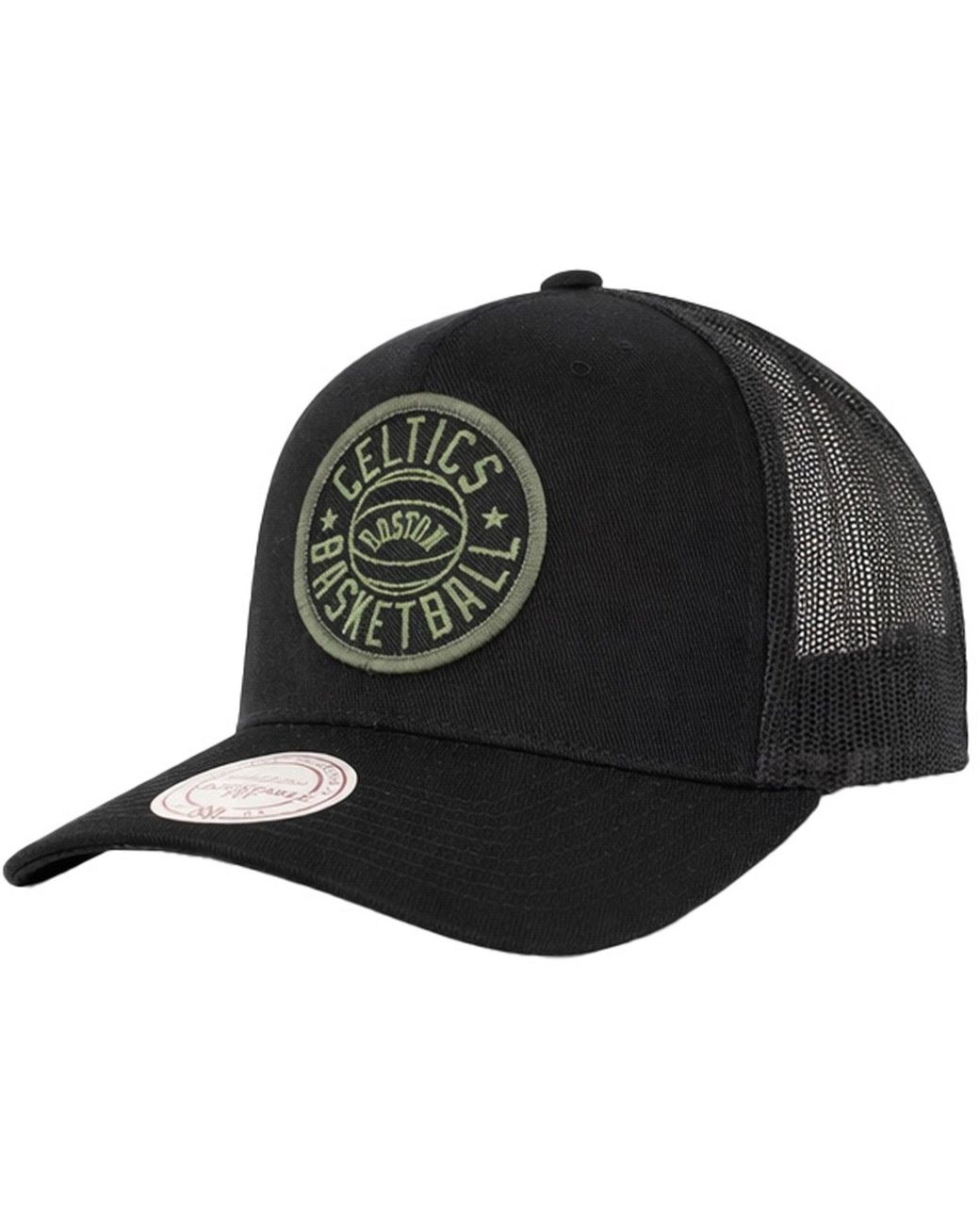 Mitchell & Ness Black Nba Boston Celtics Team Patch Cap