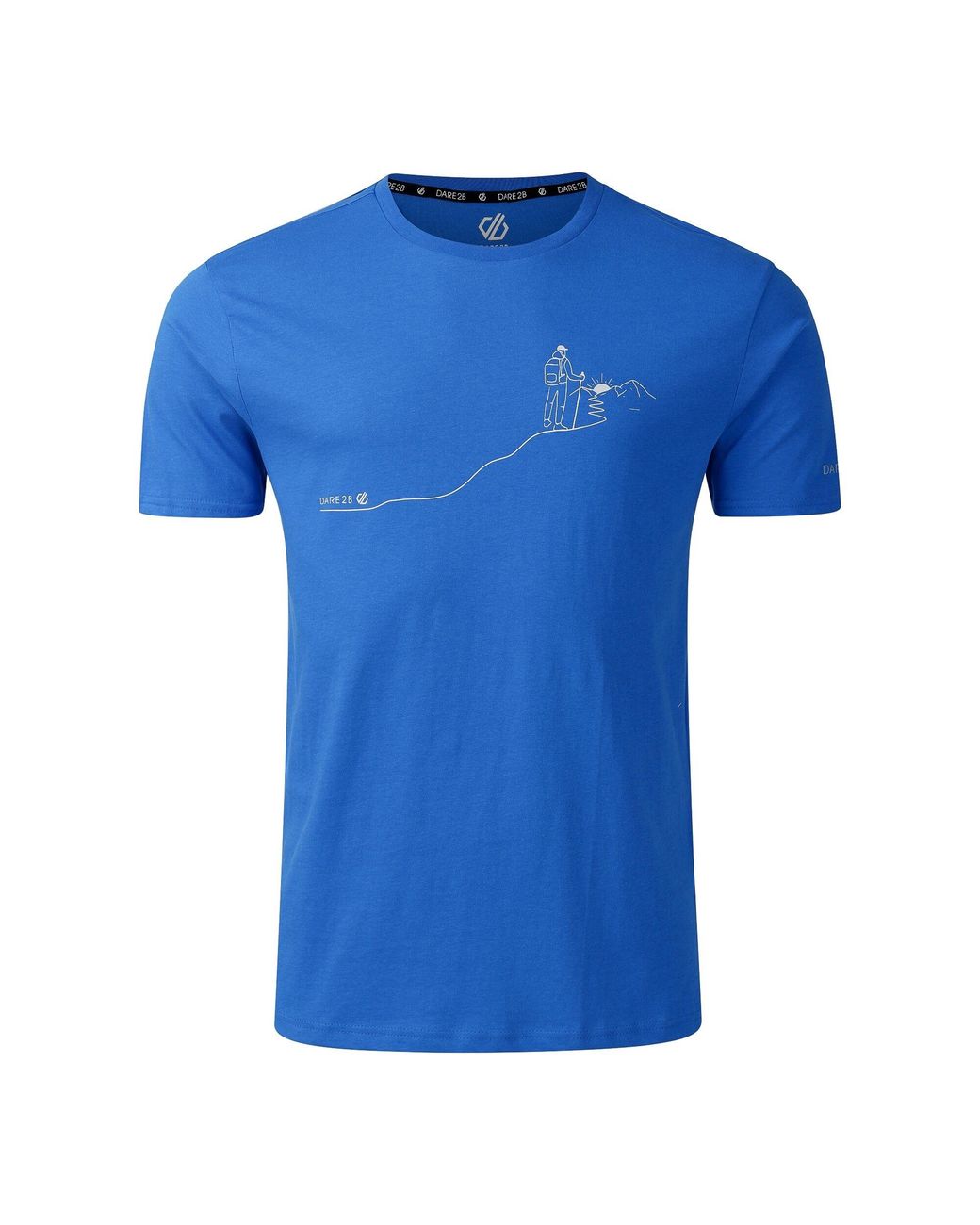 Dare 2b Blue Movement Iii Hiking Trail T-Shirt (Oxford) Cotton for men