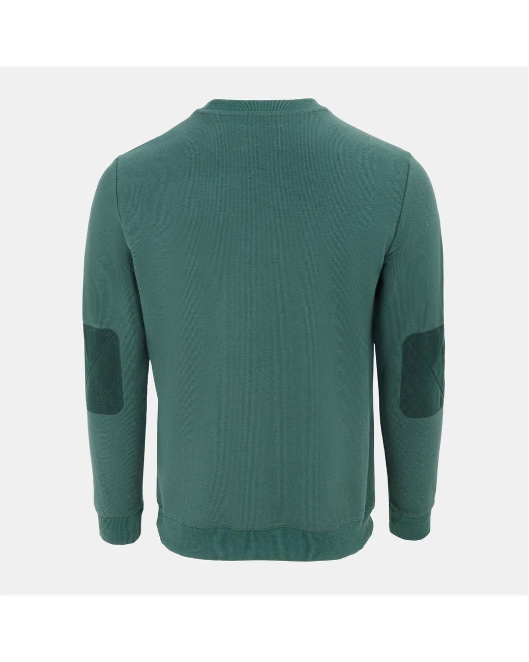 Howick Green Crew Neck Jumper for men
