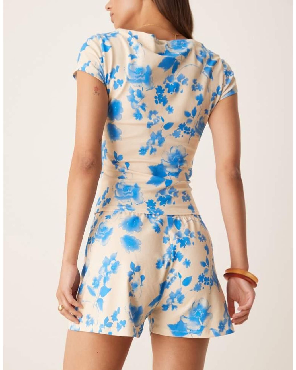 ASOS Blue Mini Short Co-Ord