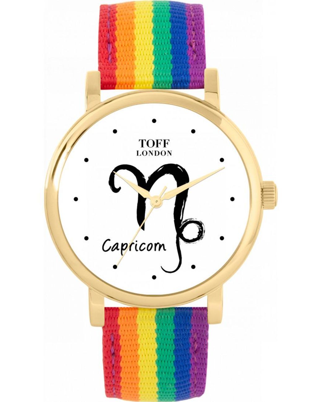 Toff London White Tlws-72817 Ladies Capricorn Watch